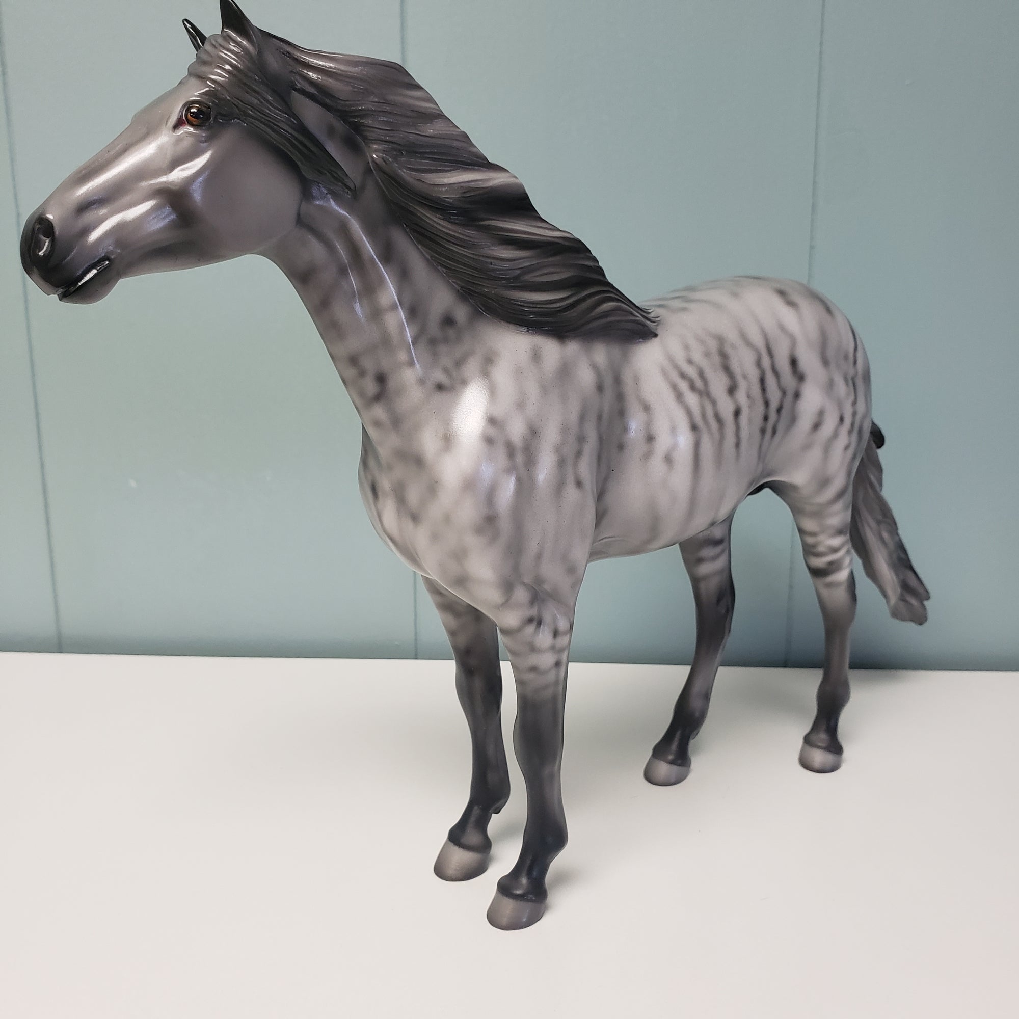 Lev OOAK Gray Brindle Mustang By Angela Marleau Val24