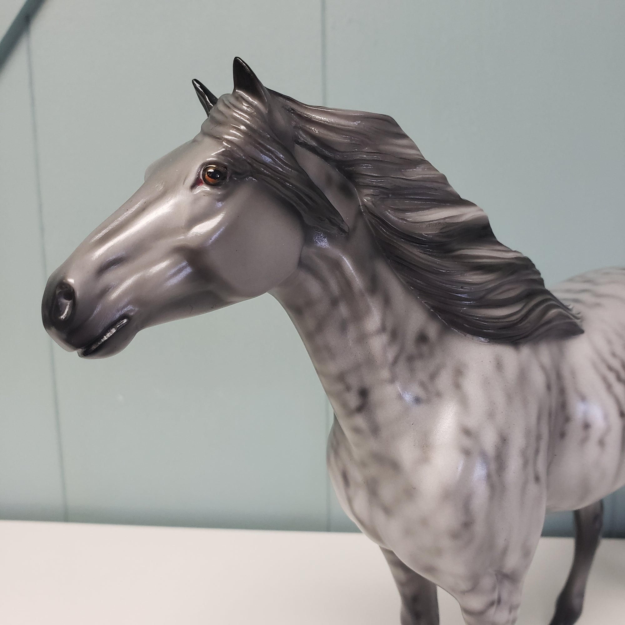 Lev OOAK Gray Brindle Mustang By Angela Marleau Val24