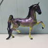 Malevolent OOAK Dappled Purple / Green Deco W/ Dragon &amp; Rose Saddlebred By Jess Hamill Val24