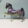 Malevolent OOAK Dappled Purple / Green Deco W/ Dragon &amp; Rose Saddlebred By Jess Hamill Val24