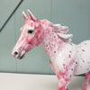 Diamonds &amp; Roses OOAK Pink Leopard Appaloosa Deco Palouse By Ellen Robbins Val24