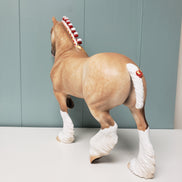 Guy On The Chiefs LE-5 Custom Dappled Palomino Trotting Drafter By Julie Keim Val24