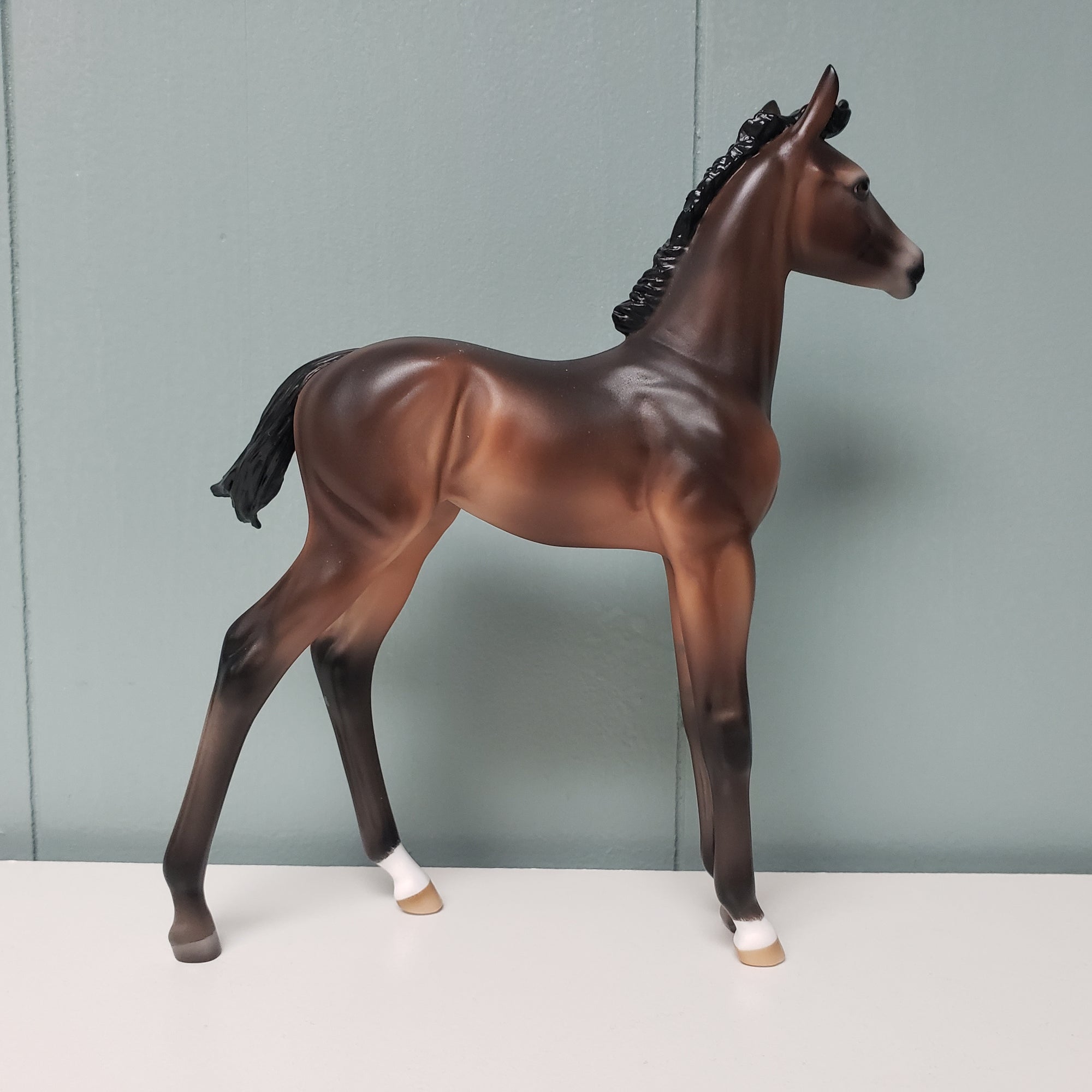 Amorcito OOAK Dark Bay Going Gray Arabian Foal By Ashley Palmer Best Offers 2/26/24