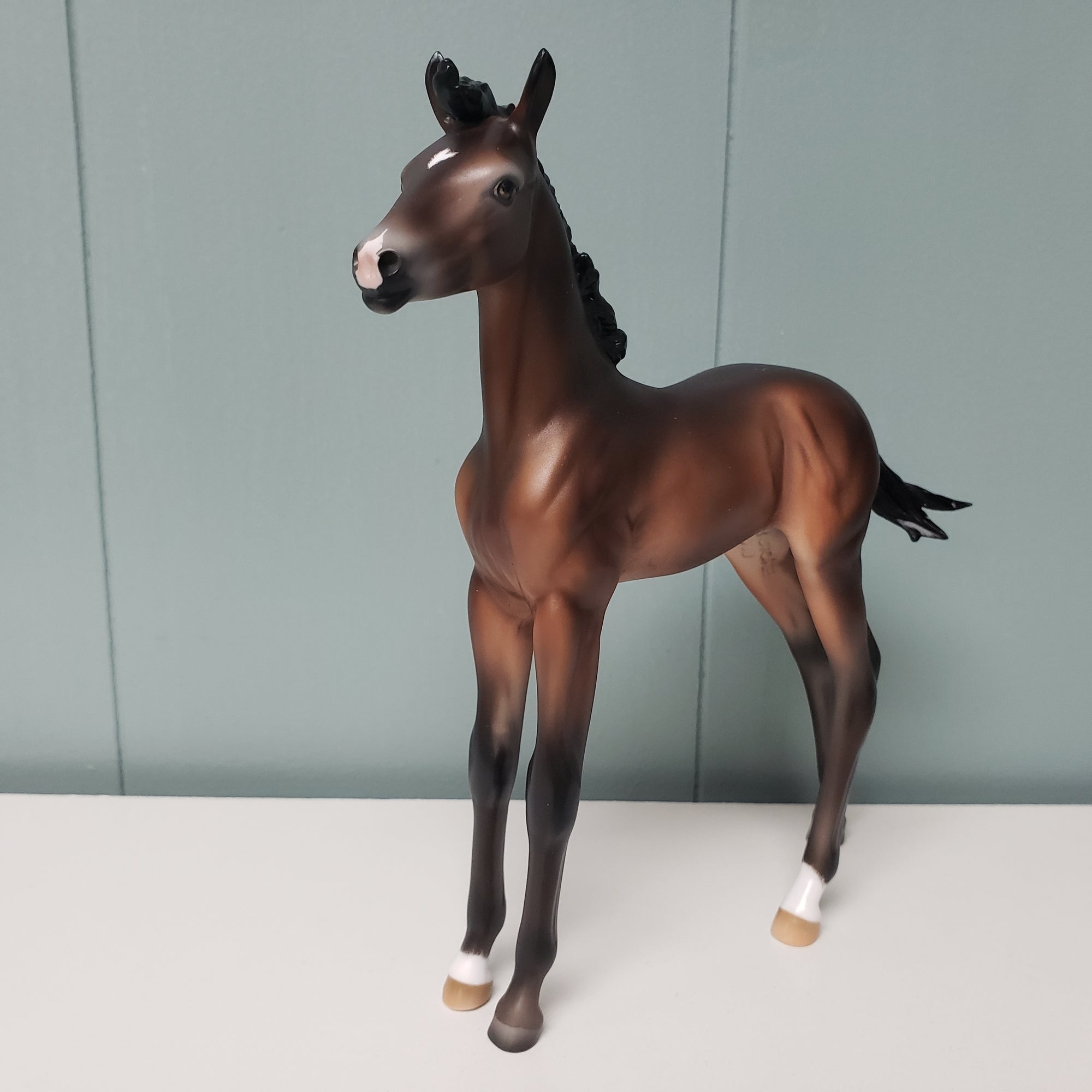 Amorcito OOAK Dark Bay Going Gray Arabian Foal By Ashley Palmer Best Offers 2/26/24