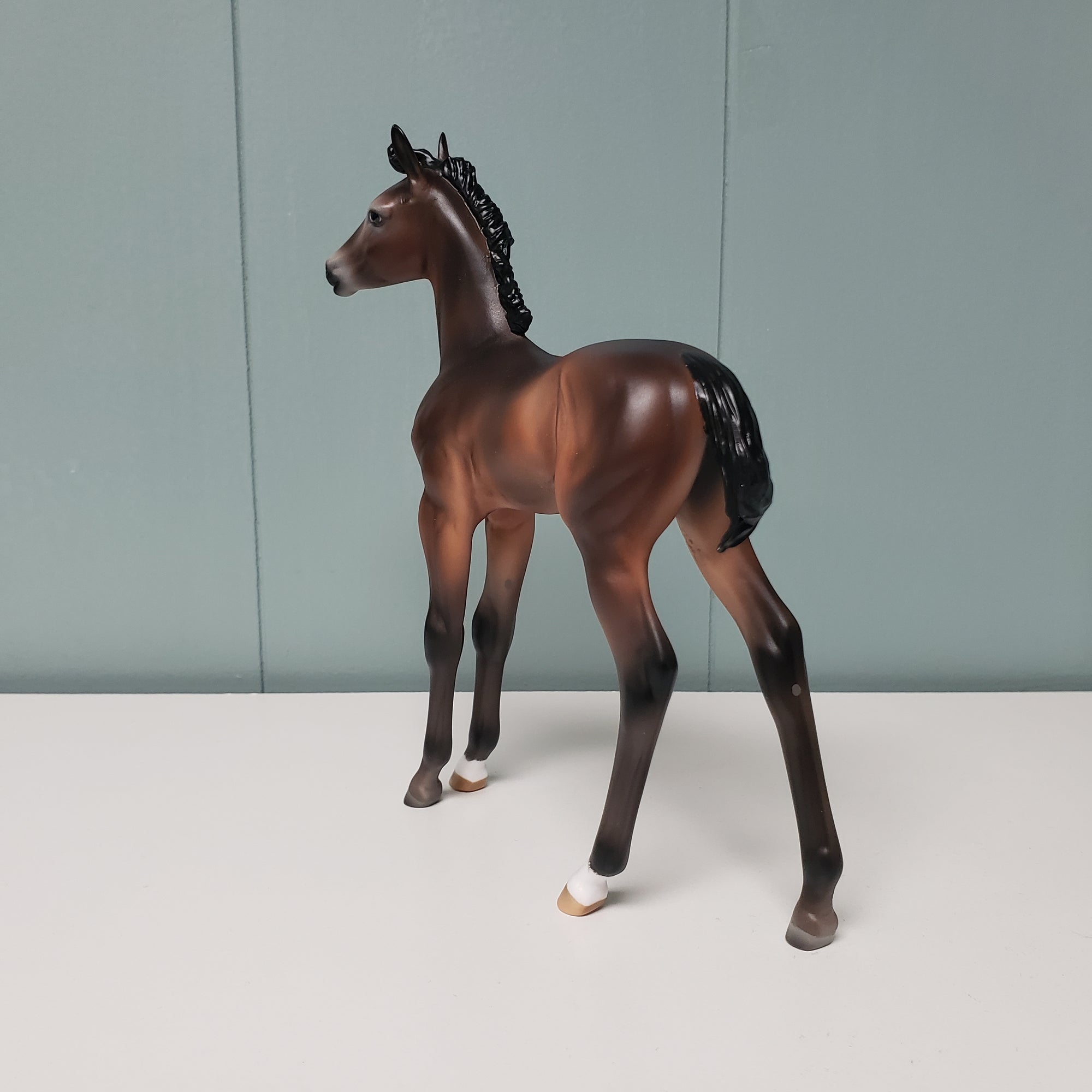 Amorcito OOAK Dark Bay Going Gray Arabian Foal By Ashley Palmer Best Offers 2/26/24