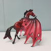 Poisoned OOAK Deco Red Bay W/ Dragon Wings Rearing Chip By Ellen Robbins Best Offers 2/26/24