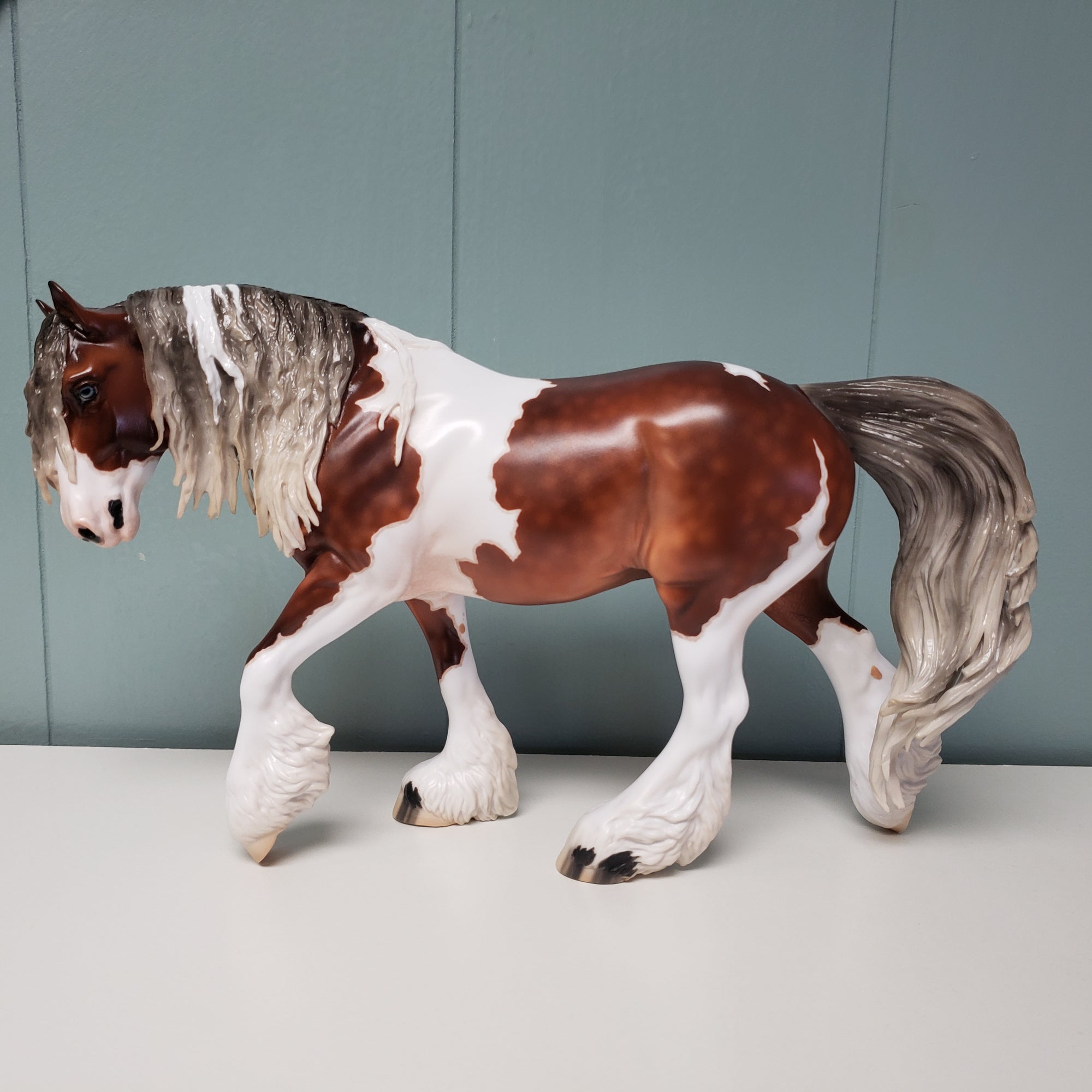 Ramsey OOAK Dappled Silver Bay Tobiano Custom Irish Cob By Jess Hamill Best Offer 3/5/24