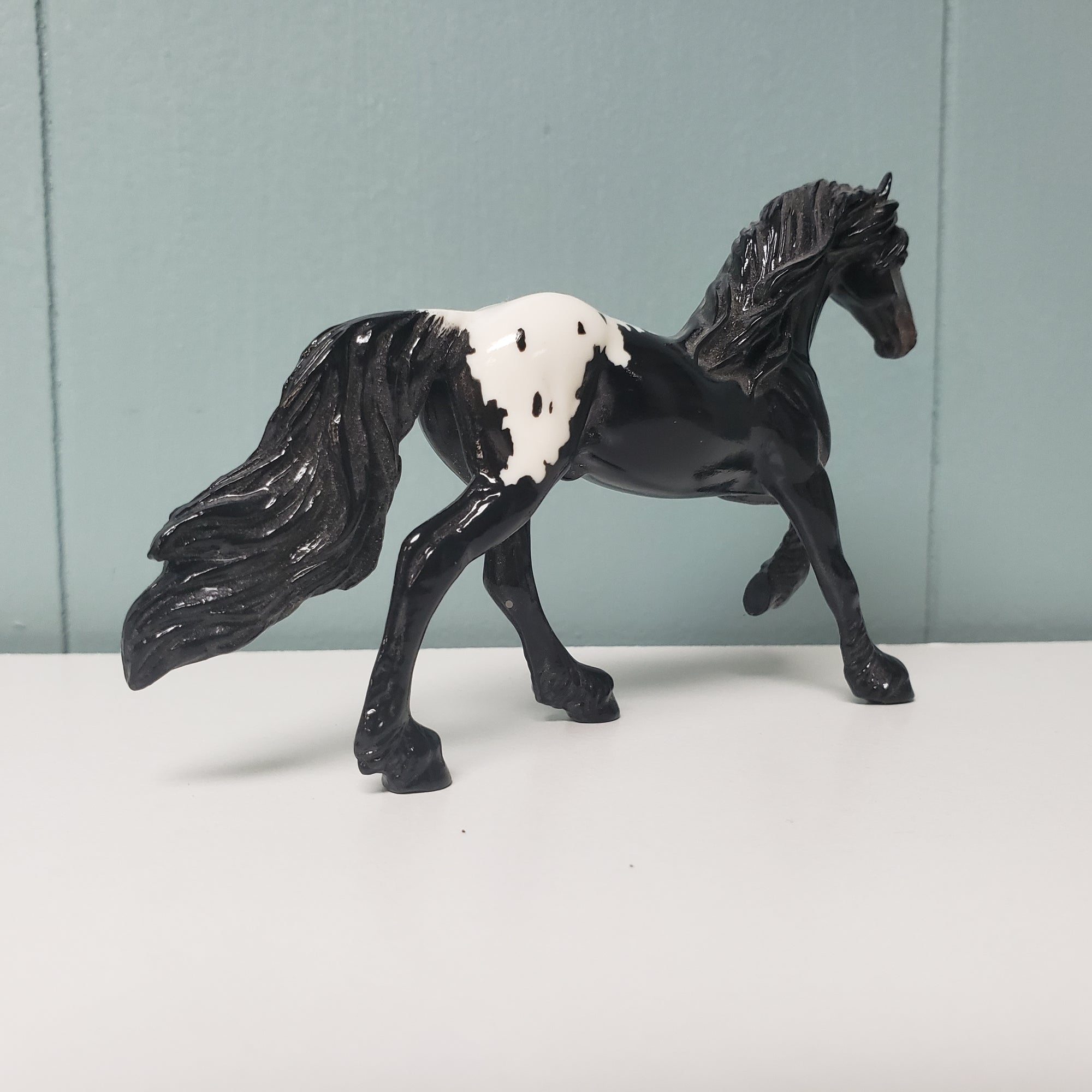 SAMPLE of Thunder 2008 Appaloosa Friesian Chip SAMPLE &amp; OOAK SALE MARCH 2024