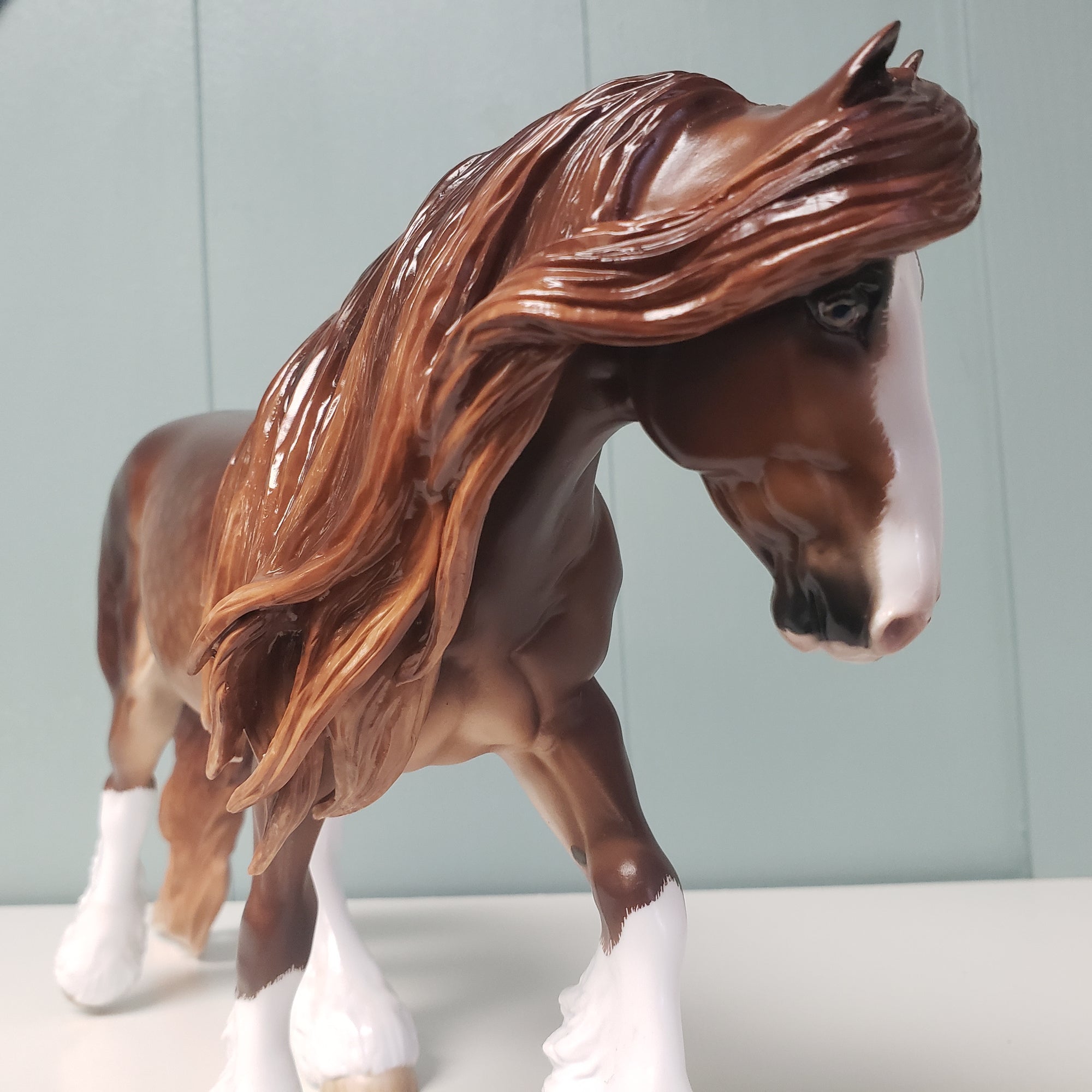 Hawthorne OOAK Dappled Liver Chestnut Custom Irish Cob by Sheryl Leisure - Best Offers 3/13/24