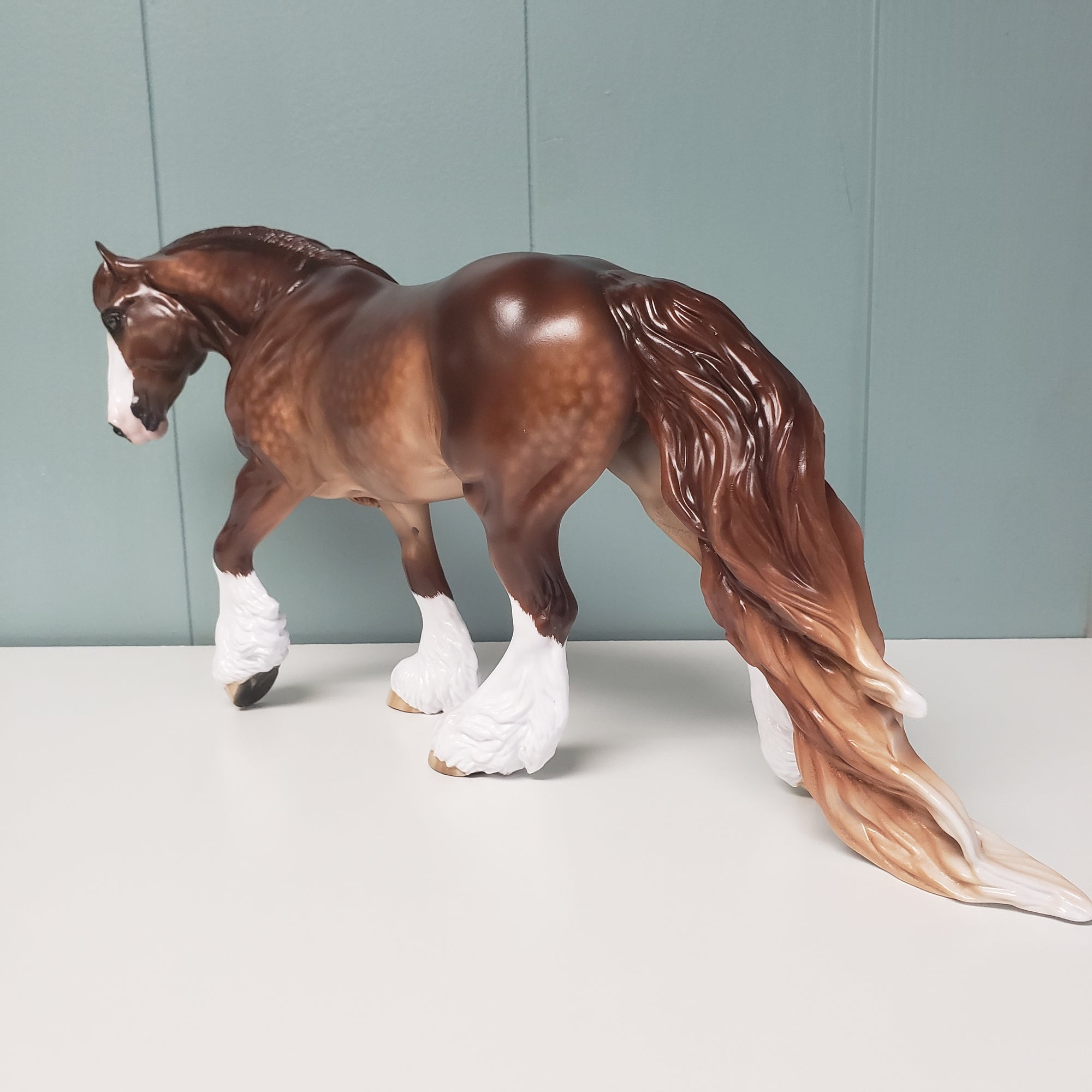 Hawthorne OOAK Dappled Liver Chestnut Custom Irish Cob by Sheryl Leisure - Best Offers 3/13/24
