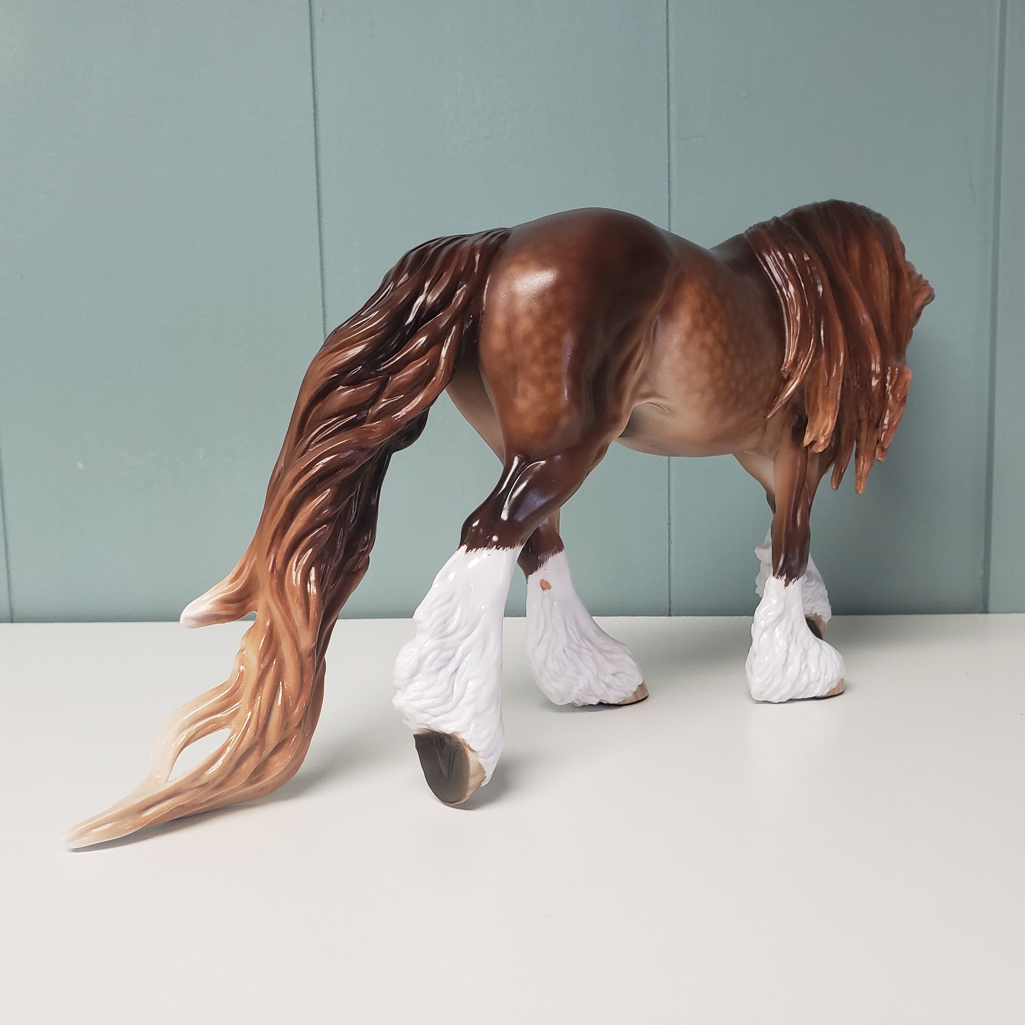 Hawthorne OOAK Dappled Liver Chestnut Custom Irish Cob by Sheryl Leisure - Best Offers 3/13/24