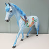 Quilla OOAK Deco Blue Butterfly Flower Pony by Dawn Quick  - SHCF24