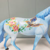 Quilla OOAK Deco Blue Butterfly Flower Pony by Dawn Quick  - SHCF24