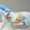 Quilla OOAK Deco Blue Butterfly Flower Pony by Dawn Quick  - SHCF24