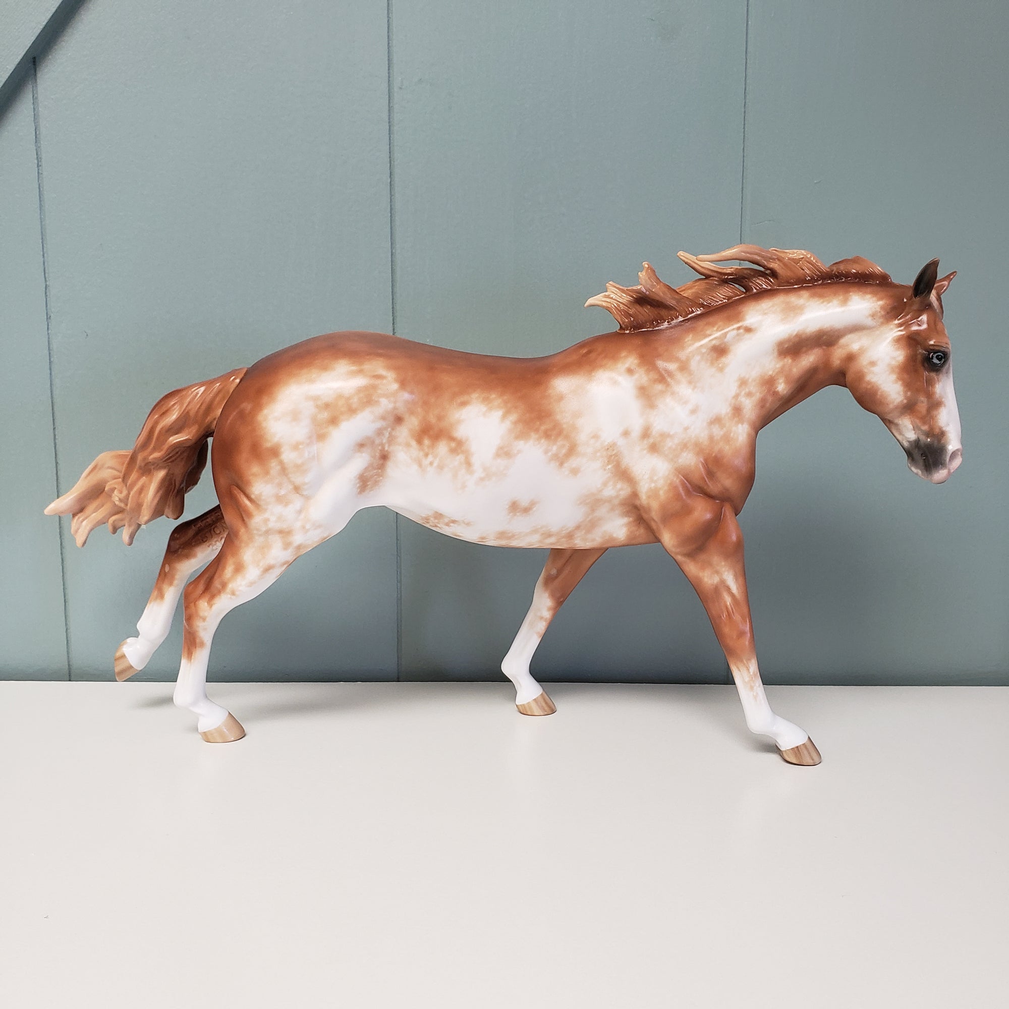 Zippy OOAK Chestnut Sabino Running Stock Horse By Sheryl Leisure Best Offers 3/19/24