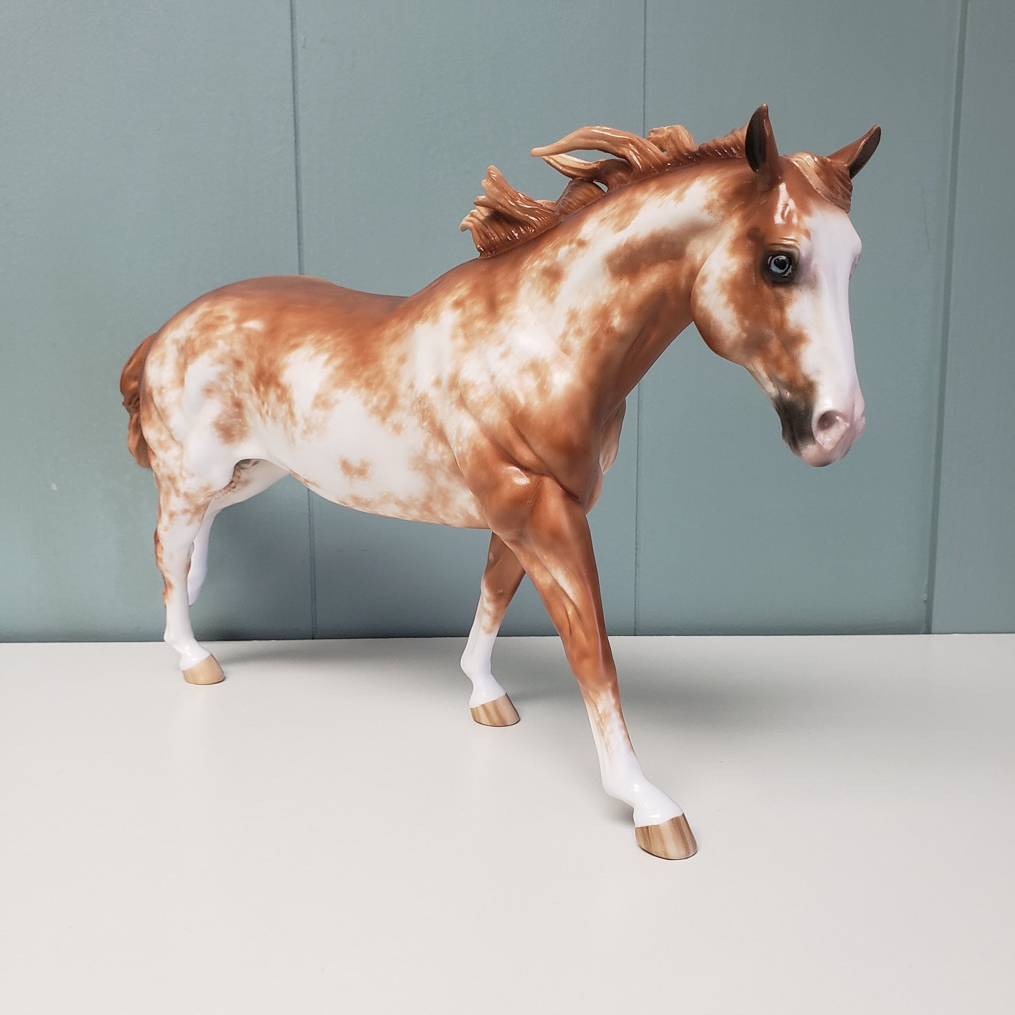 Zippy OOAK Chestnut Sabino Running Stock Horse By Sheryl Leisure Best Offers 3/19/24