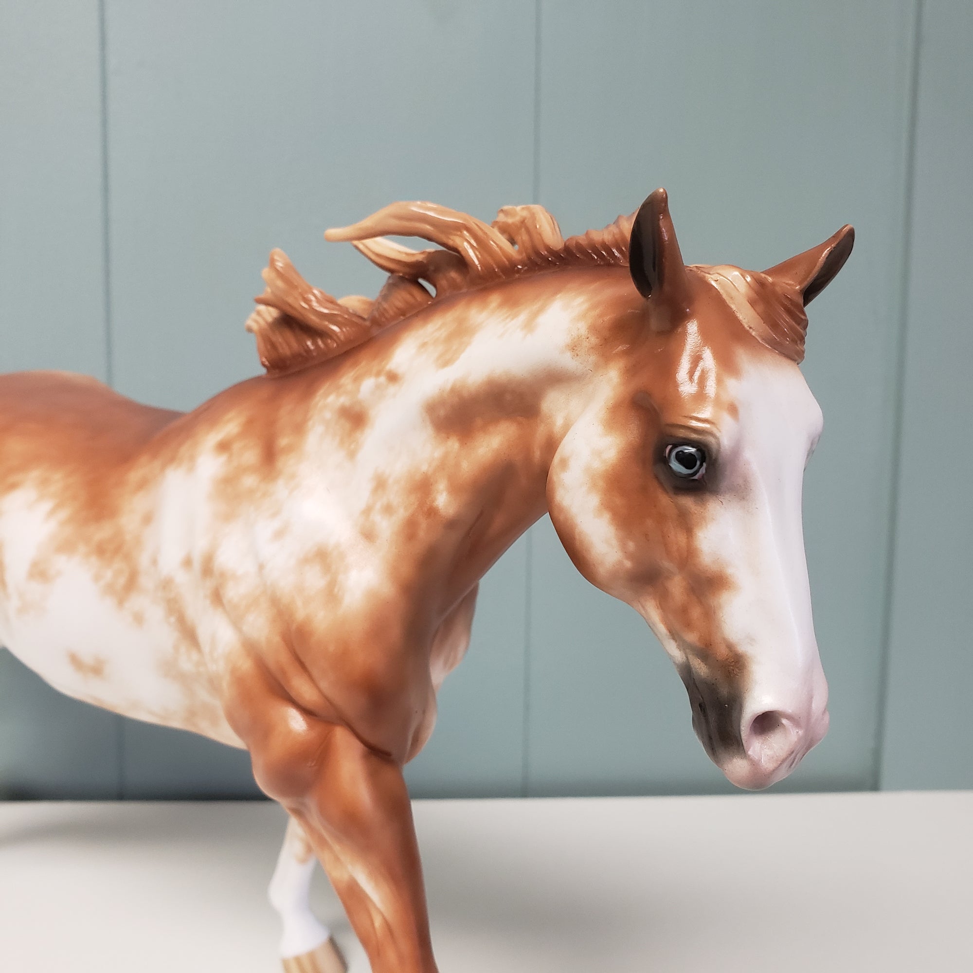 Zippy OOAK Chestnut Sabino Running Stock Horse By Sheryl Leisure Best Offers 3/19/24