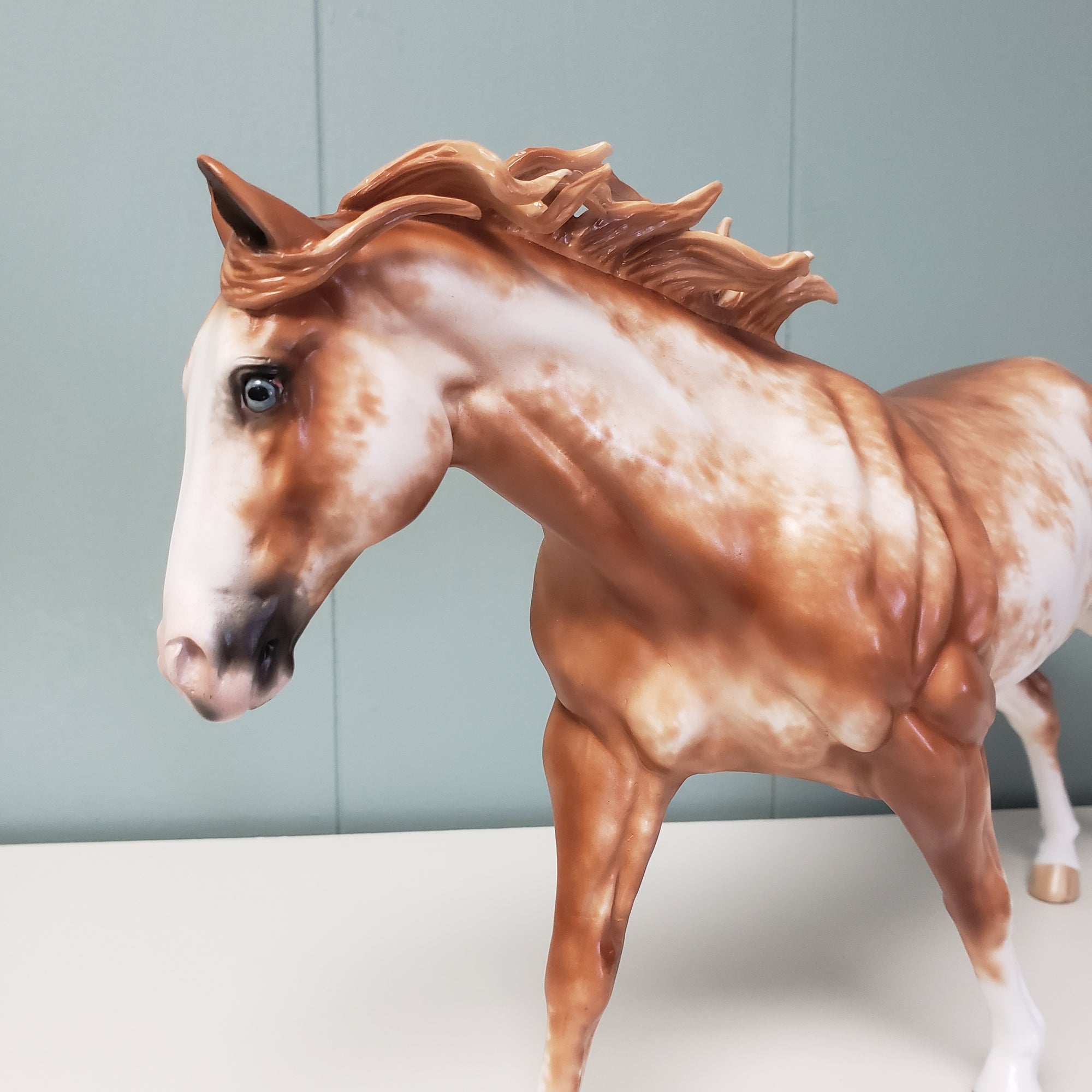 Zippy OOAK Chestnut Sabino Running Stock Horse By Sheryl Leisure Best Offers 3/19/24
