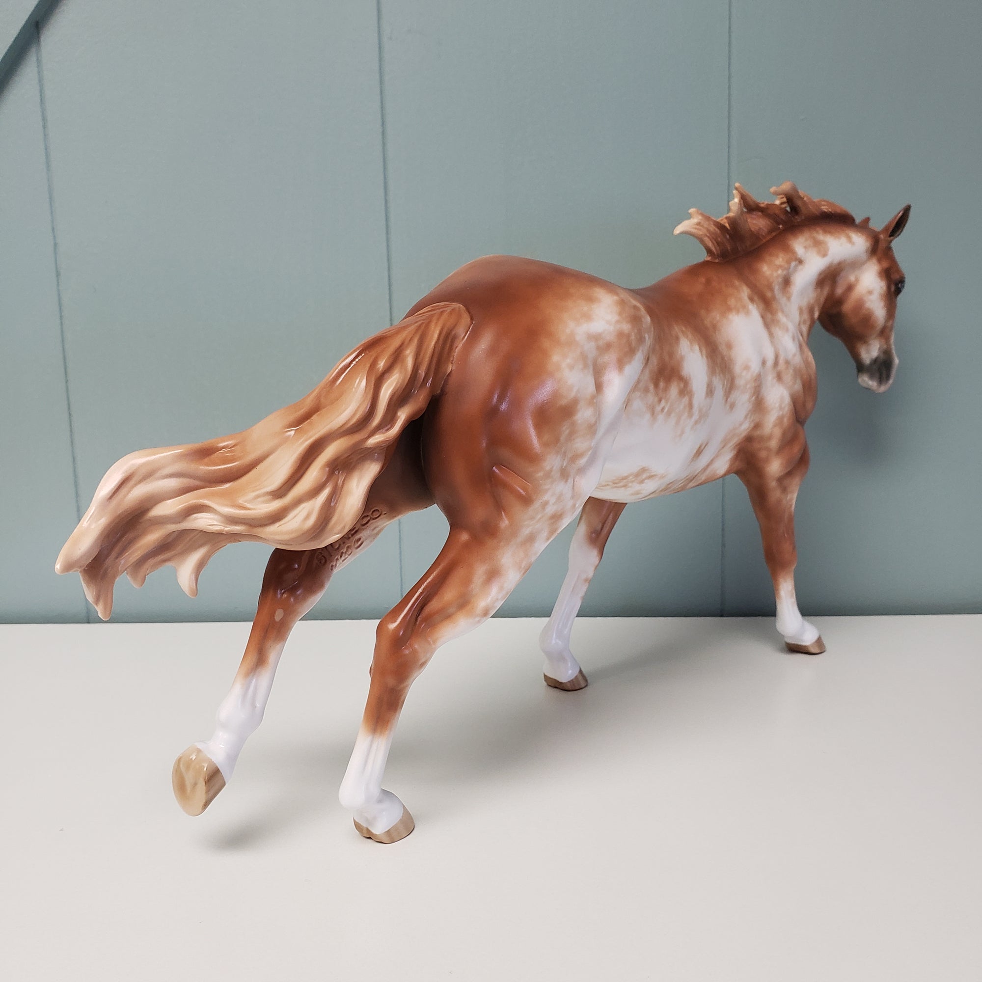 Zippy OOAK Chestnut Sabino Running Stock Horse By Sheryl Leisure Best Offers 3/19/24