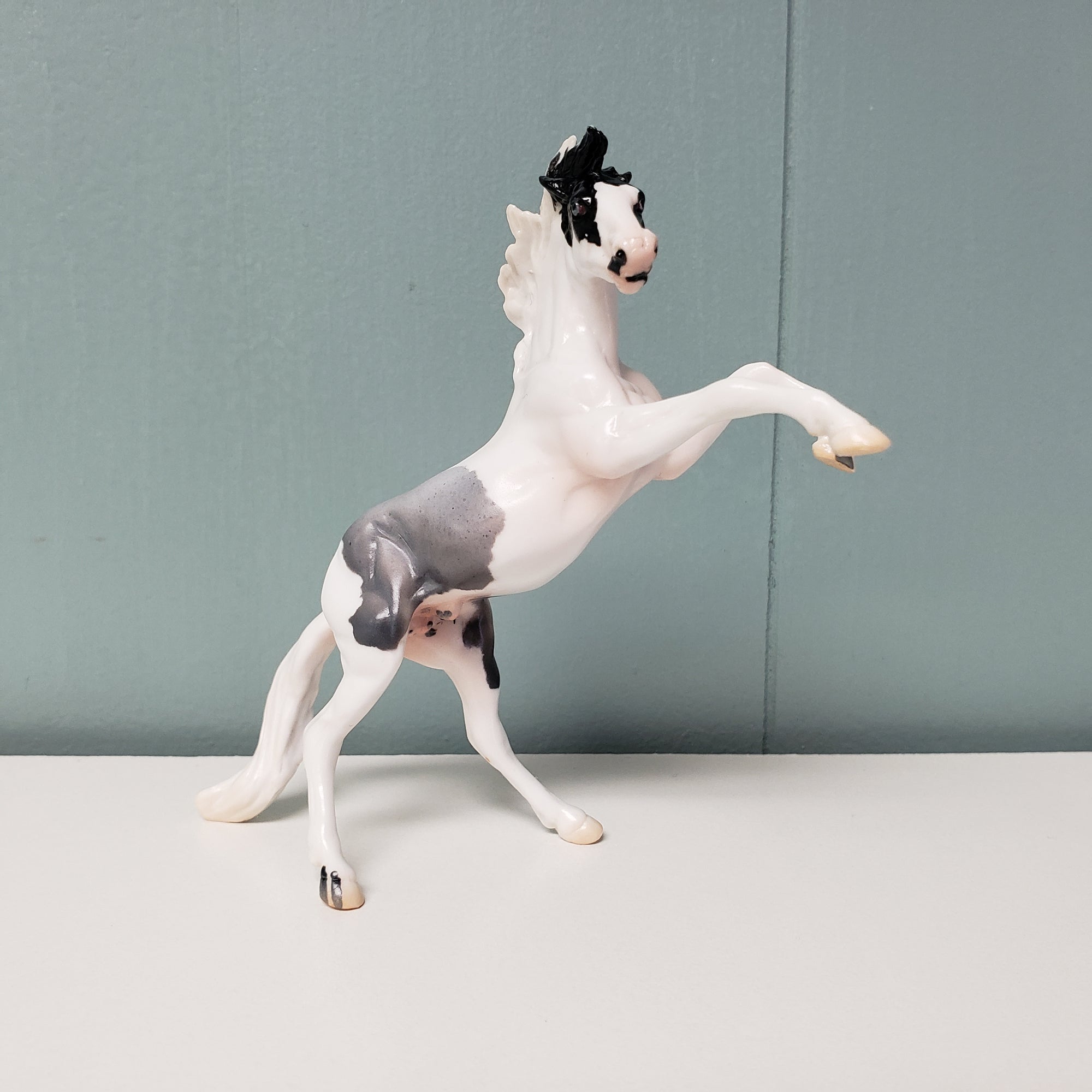 Navigator OOAK Blue Roan Rearing Chip By Jess Hamill SAMPLE &amp; OOAK SALE MARCH 2024 SS324