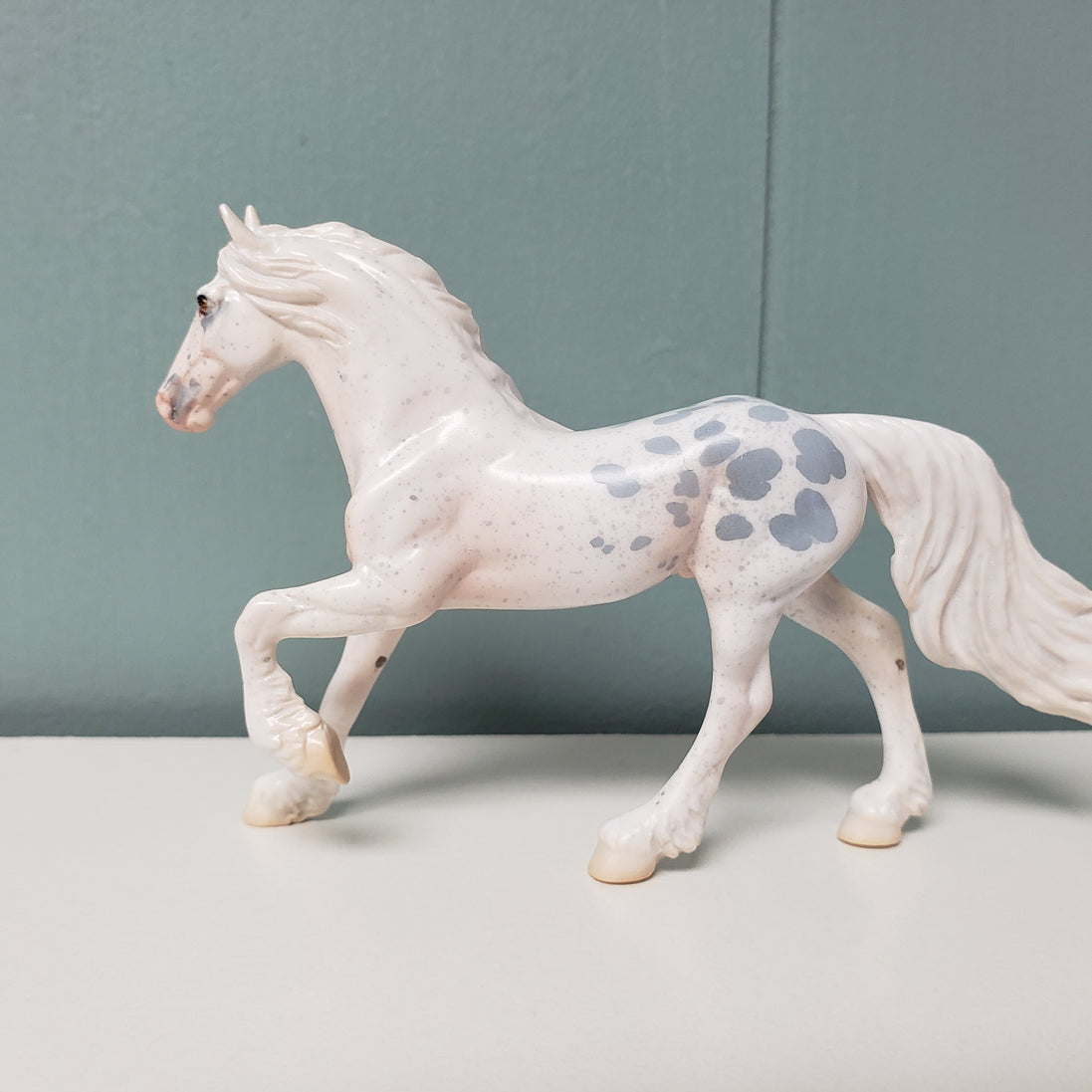 Artificer OOAK Appaloosa Friesian Chip By Jess Hamill SAMPLE & OOAK SALE MARCH 2024 SS324