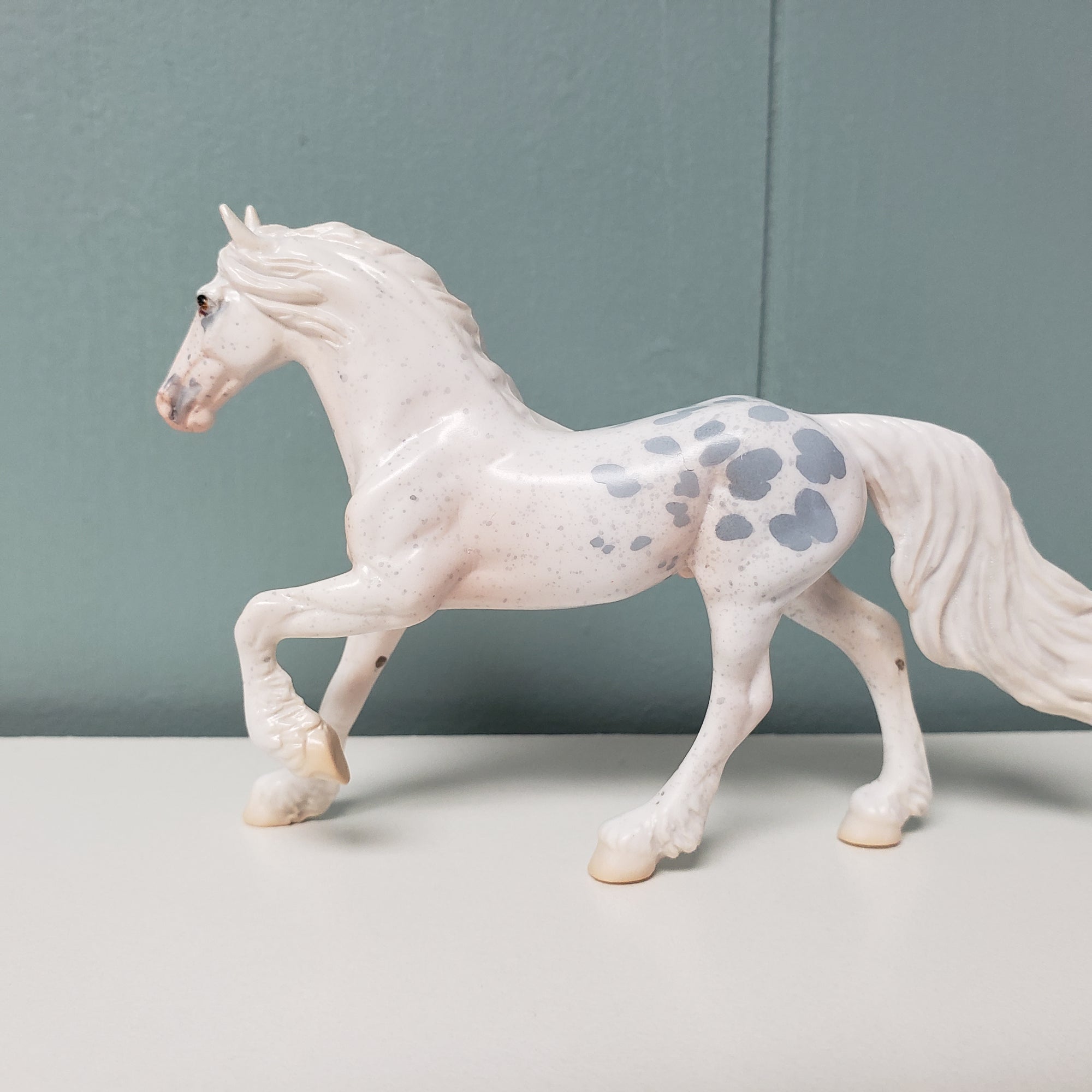 Artificer OOAK Appaloosa Friesian Chip By Jess Hamill SAMPLE &amp; OOAK SALE MARCH 2024 SS324