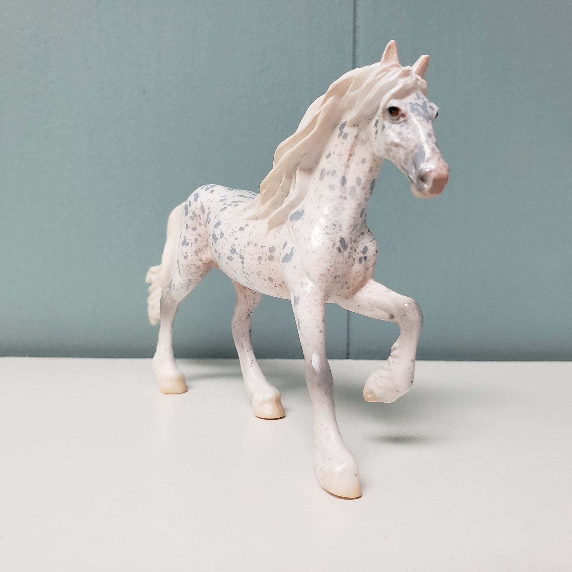 Weaver OOAK Appaloosa Friesian Chip By Jess Hamill SAMPLE &amp; OOAK SALE MARCH 2024 SS324