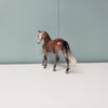 Innkeeper OOAK Dappled Bay Going Grey Warmblood Chip By Jess Hamill SAMPLE &amp; OOAK SALE MARCH 2024 SS324