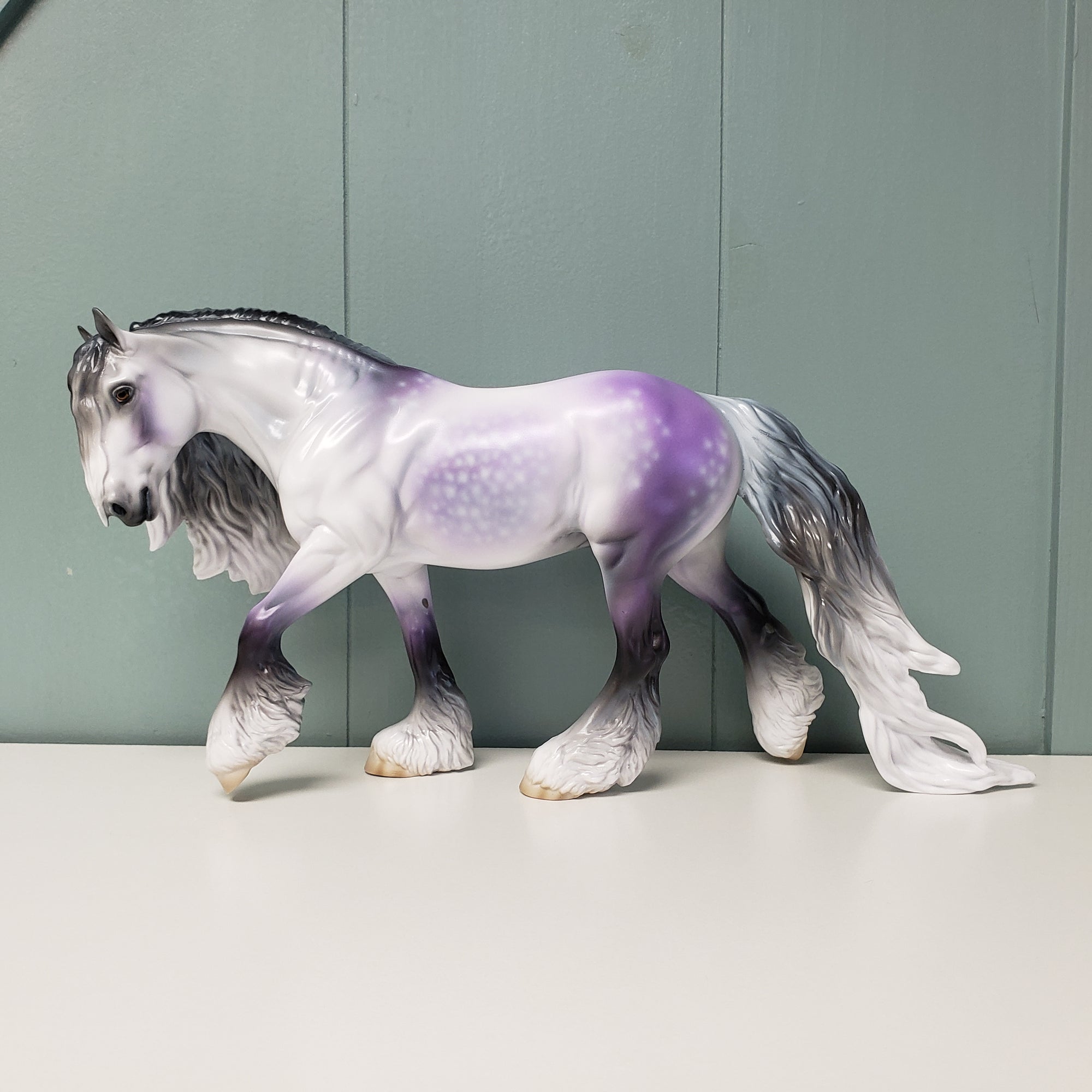 Nouveaux (Decorator) LE-15 Run Dappled Lavender Grey Custom Irish Cob By Jess Hamill - SHCF24