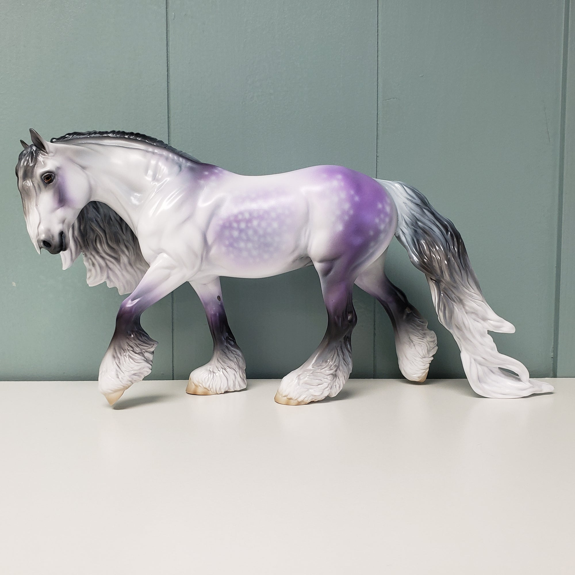Nouveaux (Decorator) LE-15 Run Dappled Lavender Grey Custom Irish Cob By Jess Hamill - SHCF24