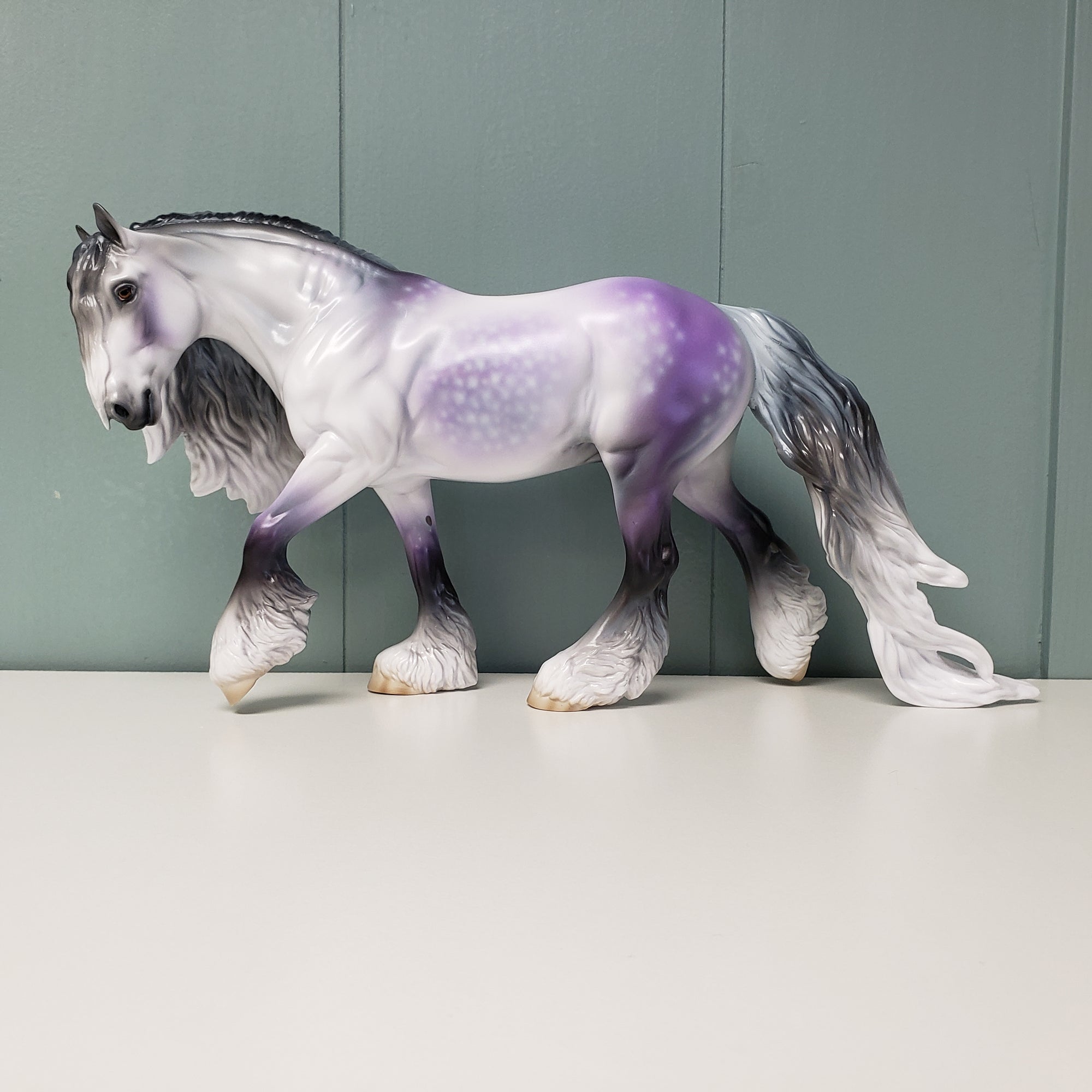 Nouveaux (Decorator) LE-15 Run Dappled Lavender Grey Custom Irish Cob By Jess Hamill - SHCF24