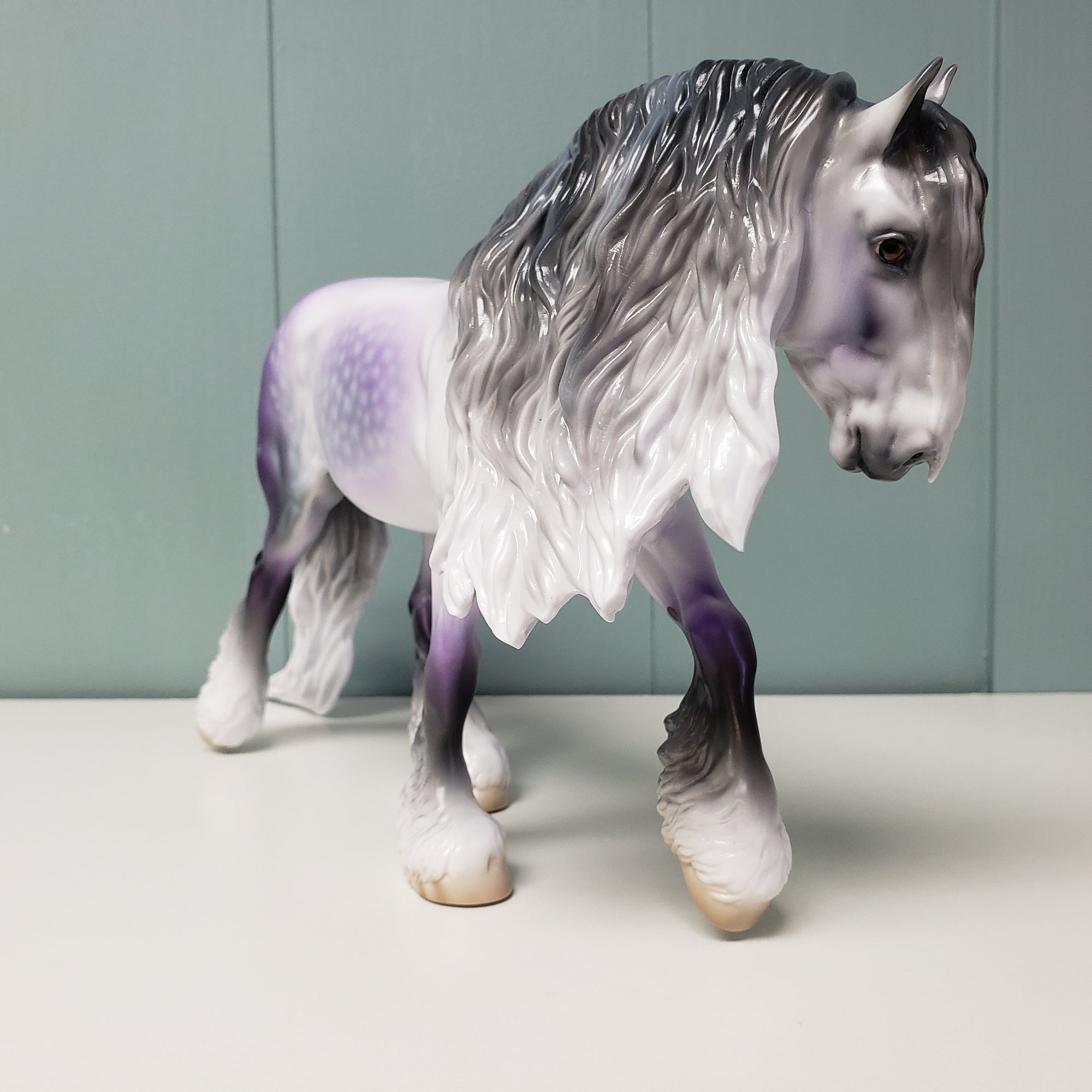 Nouveaux (Decorator) LE-15 Run Dappled Lavender Grey Custom Irish Cob By Jess Hamill - SHCF24
