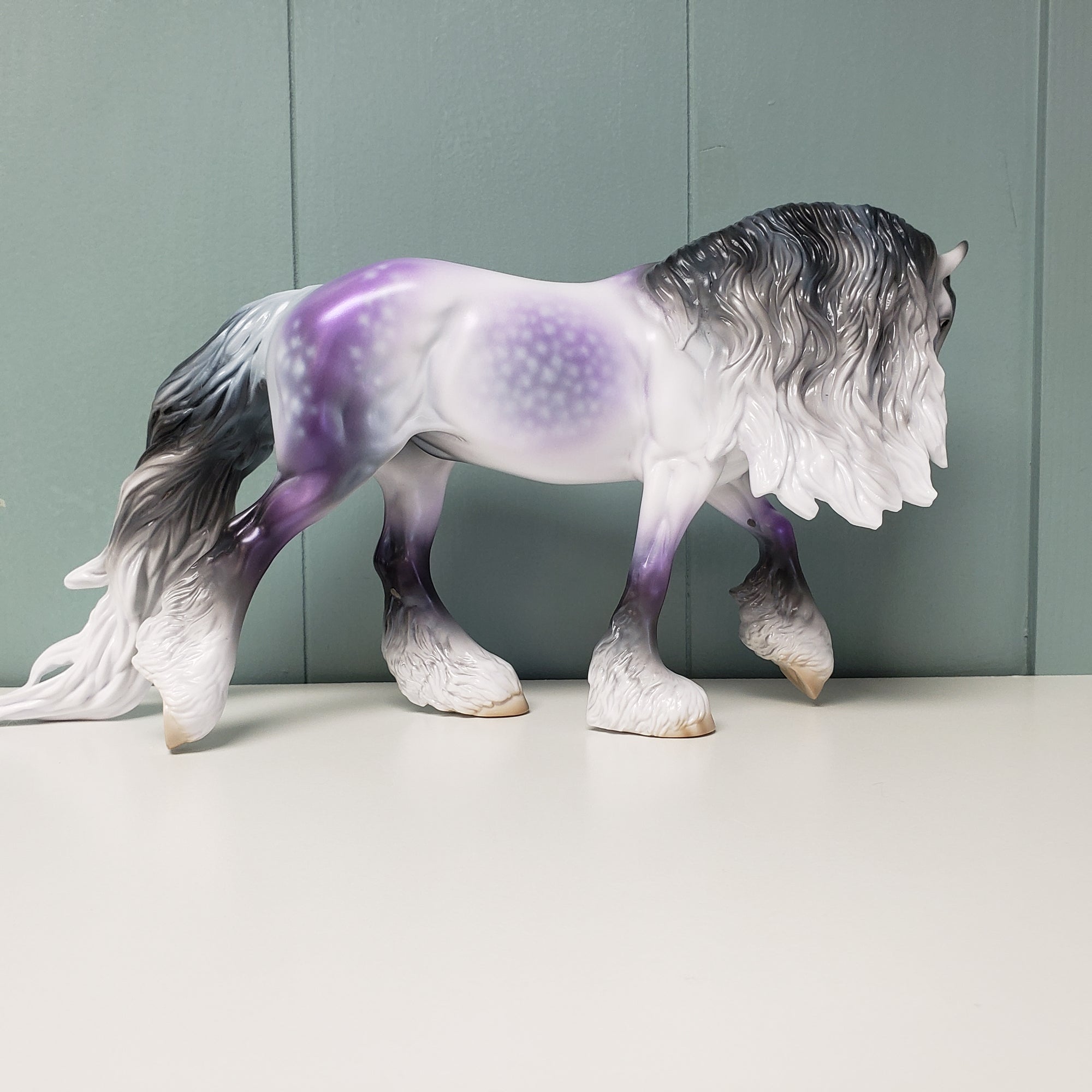 Nouveaux (Decorator) LE-15 Run Dappled Lavender Grey Custom Irish Cob By Jess Hamill - SHCF24