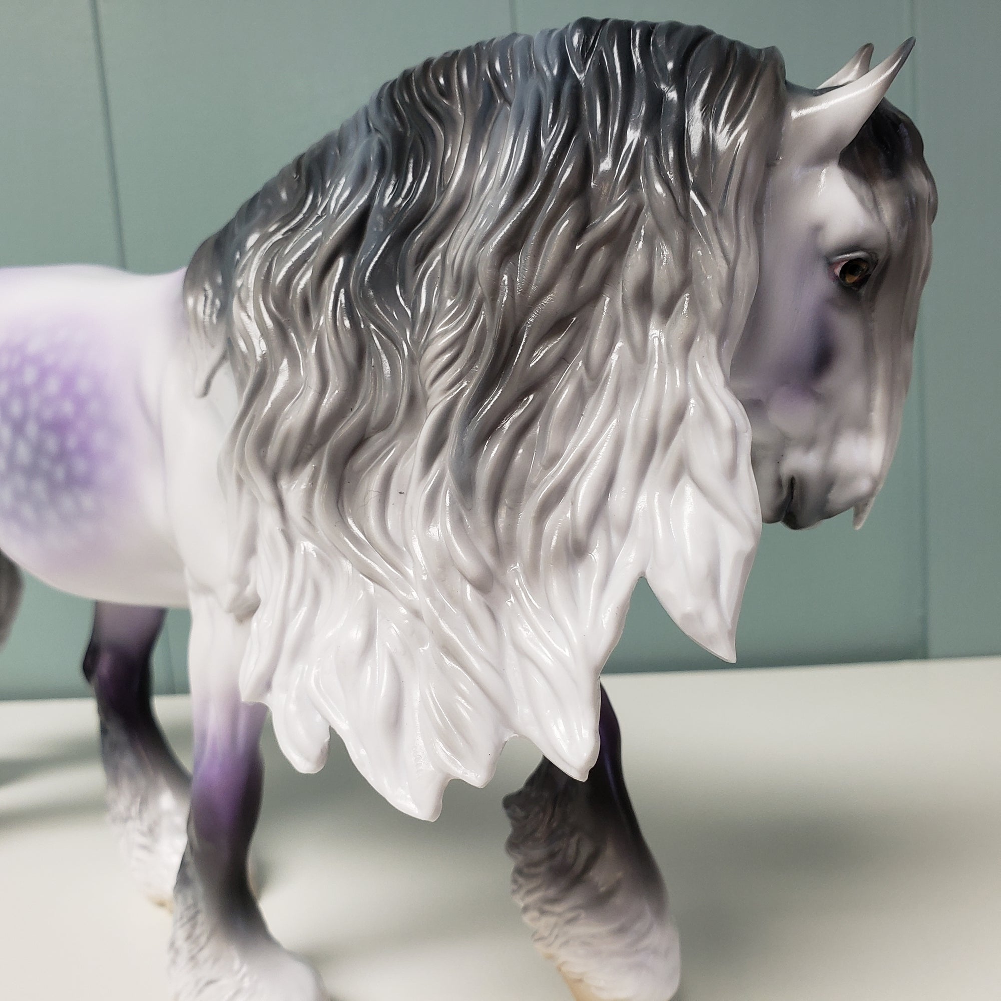 Nouveaux (Decorator) LE-15 Run Dappled Lavender Grey Custom Irish Cob By Jess Hamill - SHCF24