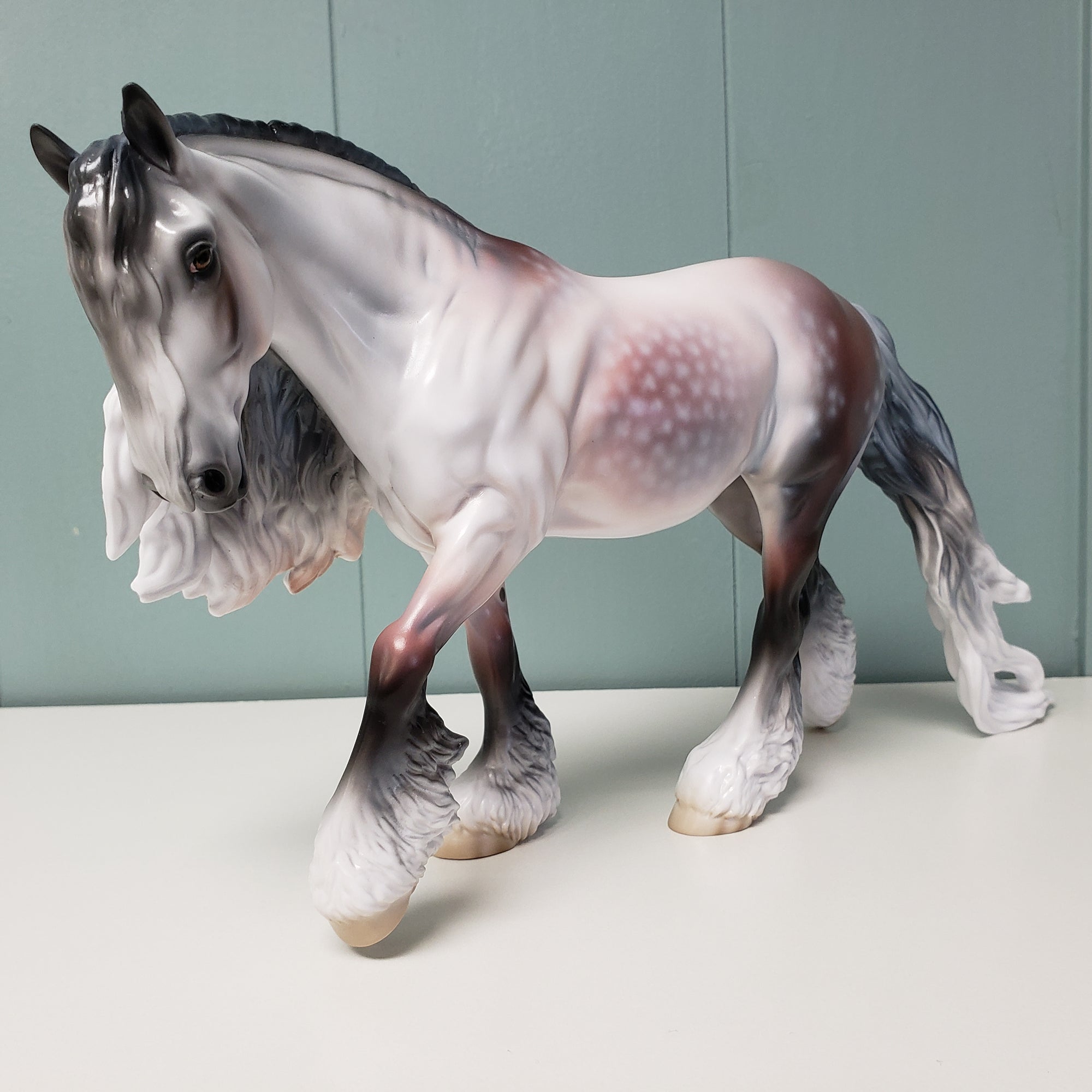Nouveaux (Realistic) LE-15 Run Dappled Rose Grey Custom Irish Cob By Jess Hamill - SHCF24