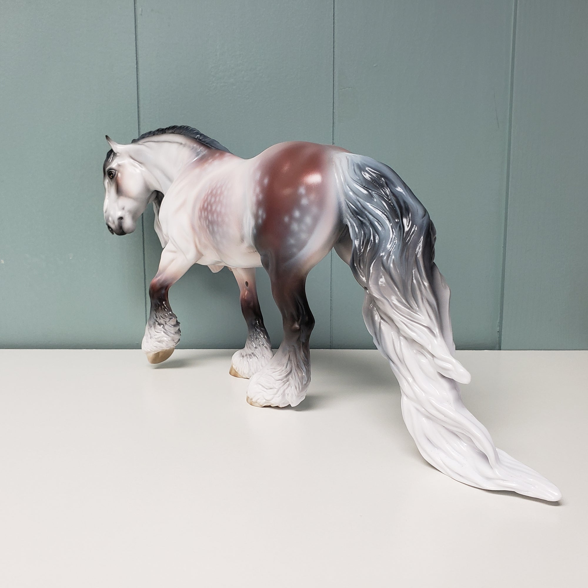 Nouveaux (Realistic) LE-15 Run Dappled Rose Grey Custom Irish Cob By Jess Hamill - SHCF24