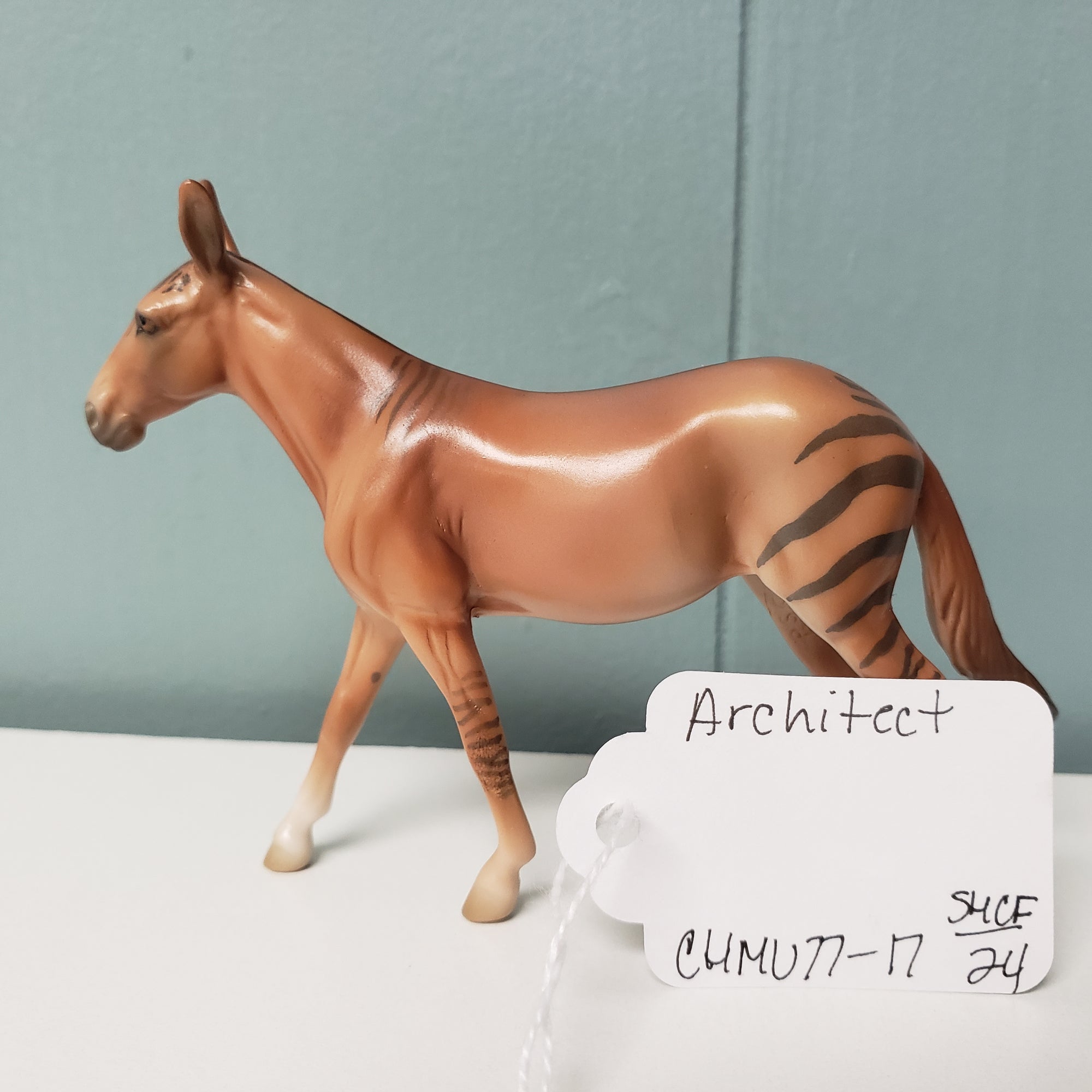 Architect OOAK Chestnut Zorse Mule Chip By Jess Hamill SAMPLE &amp; OOAK SALE MARCH 2024 SS324
