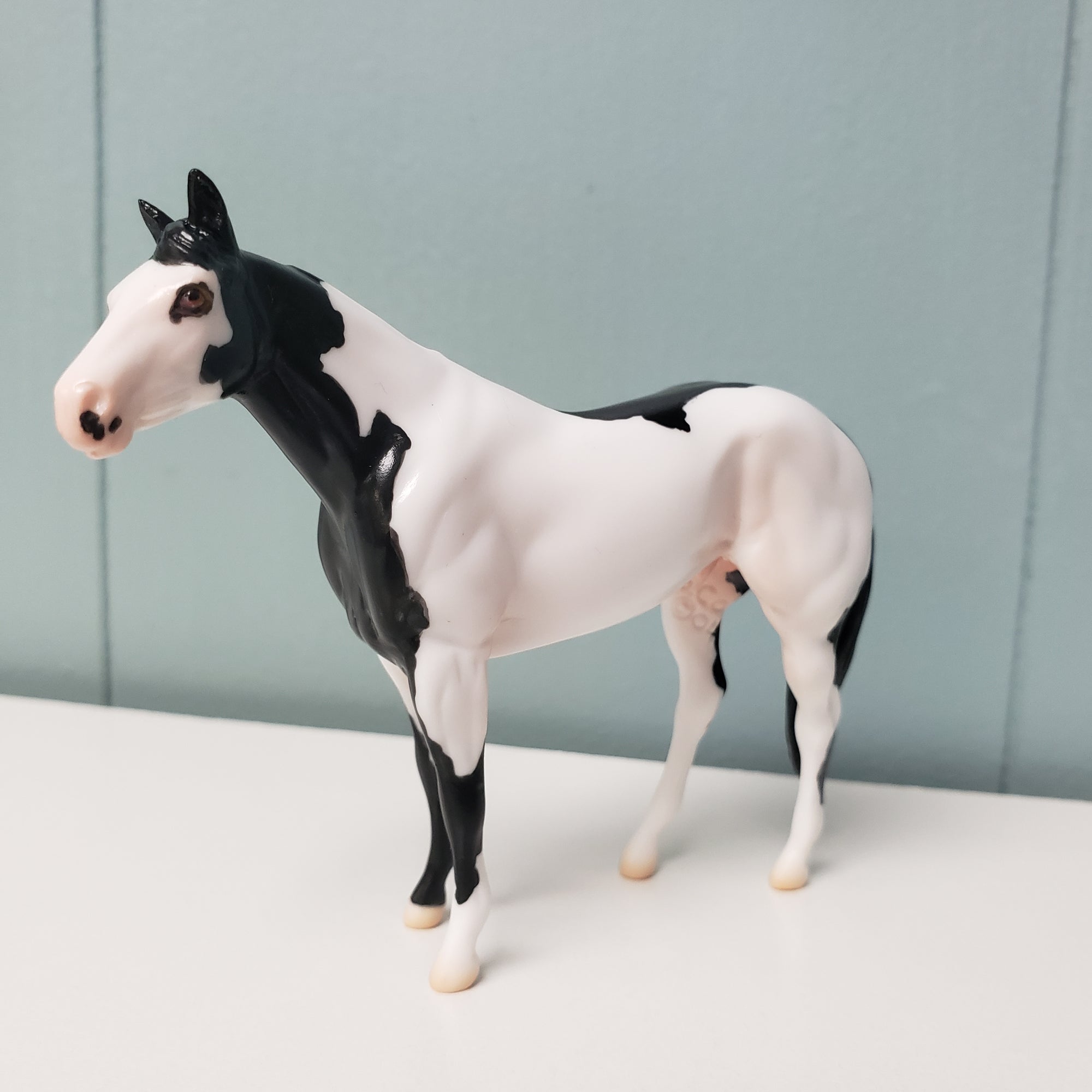 Playwright OOAK Black Overo Stock Chip By Jess Hamill SAMPLE &amp; OOAK SALE MARCH 2024 SS324