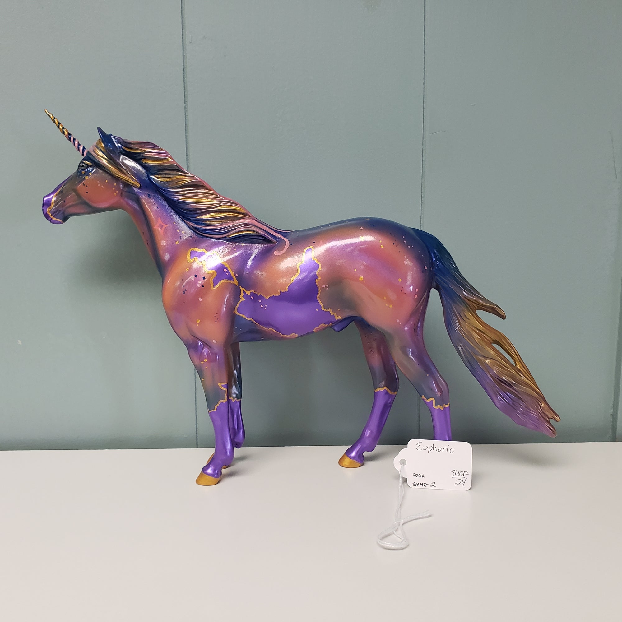 Euphoric OOAK Purple Decorator Unicorn Mustang By Kristen Cermele SAMPLE & OOAK SALE MARCH 2024 SS324