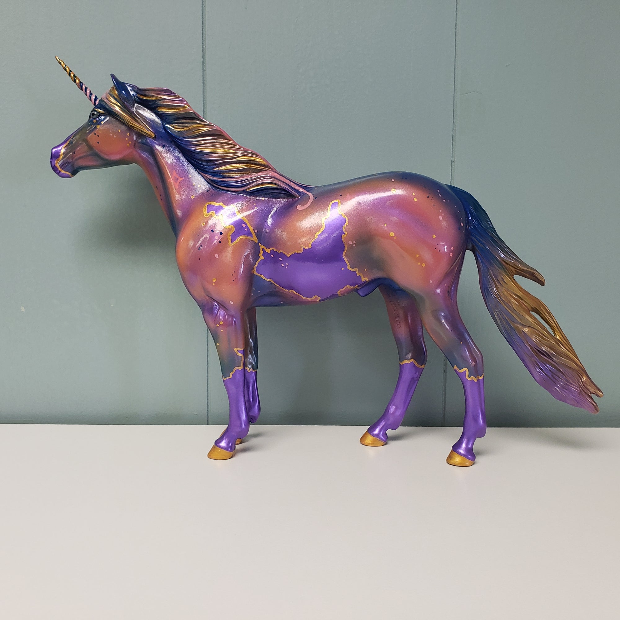 Euphoric OOAK Purple Decorator Unicorn Mustang By Kristen Cermele SAMPLE &amp; OOAK SALE MARCH 2024 SS324