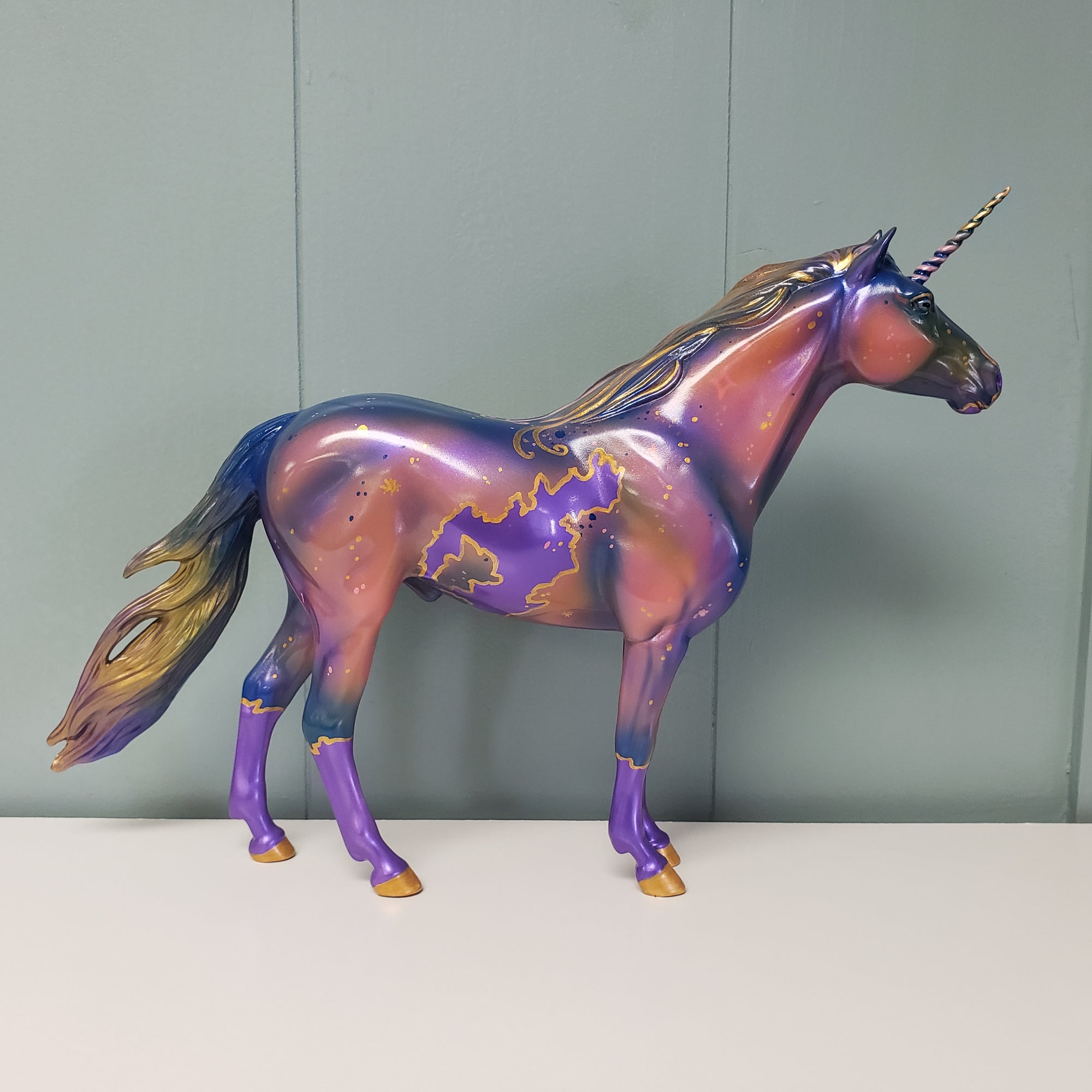 Euphoric OOAK Purple Decorator Unicorn Mustang By Kristen Cermele SAMPLE &amp; OOAK SALE MARCH 2024 SS324