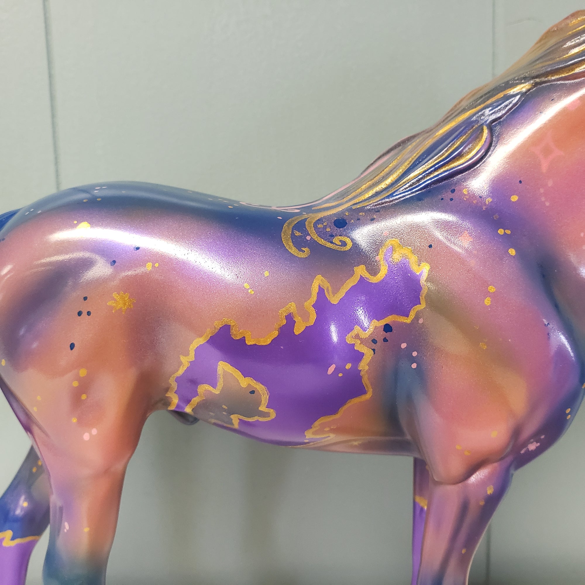 Euphoric OOAK Purple Decorator Unicorn Mustang By Kristen Cermele SAMPLE &amp; OOAK SALE MARCH 2024 SS324