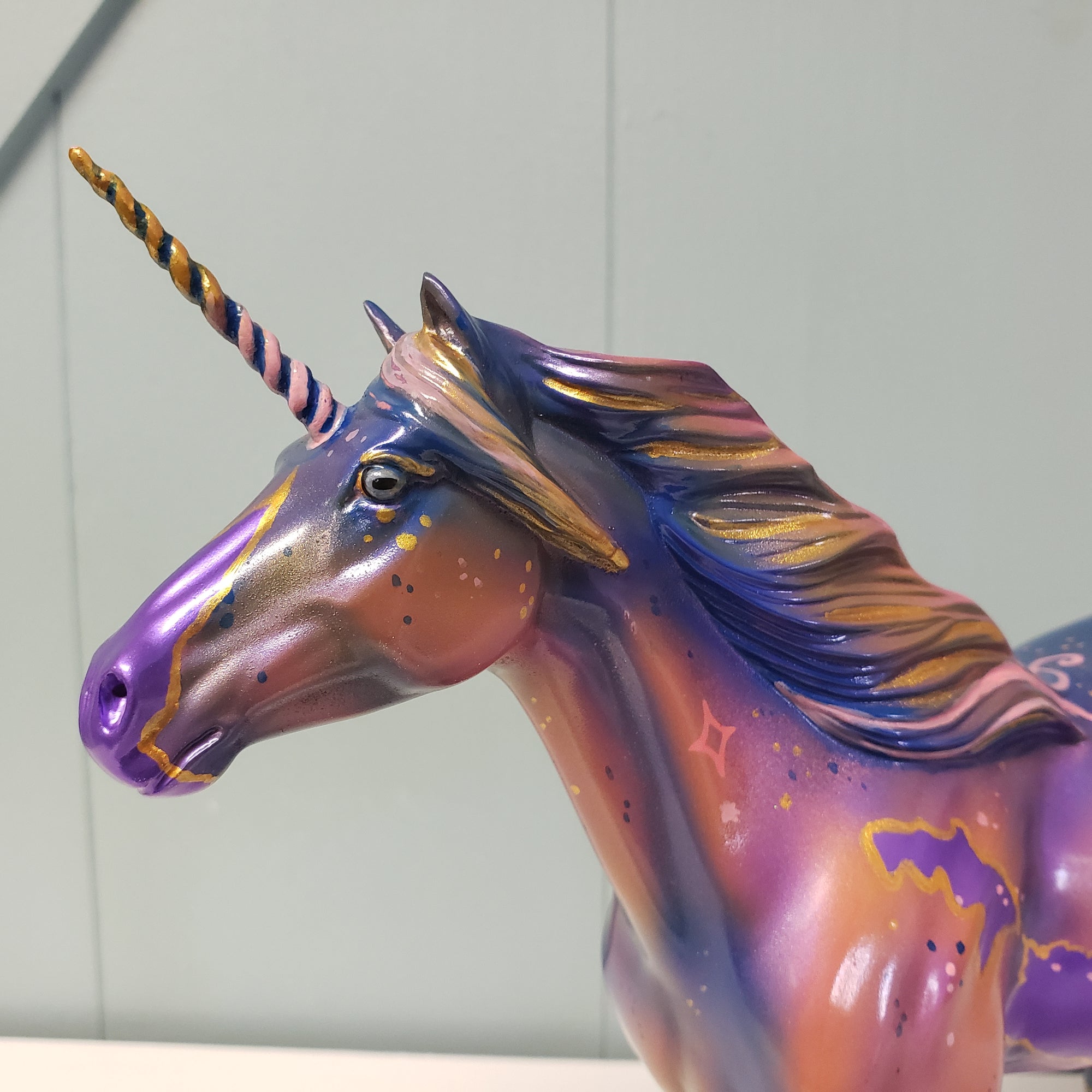 Euphoric OOAK Purple Decorator Unicorn Mustang By Kristen Cermele SAMPLE &amp; OOAK SALE MARCH 2024 SS324
