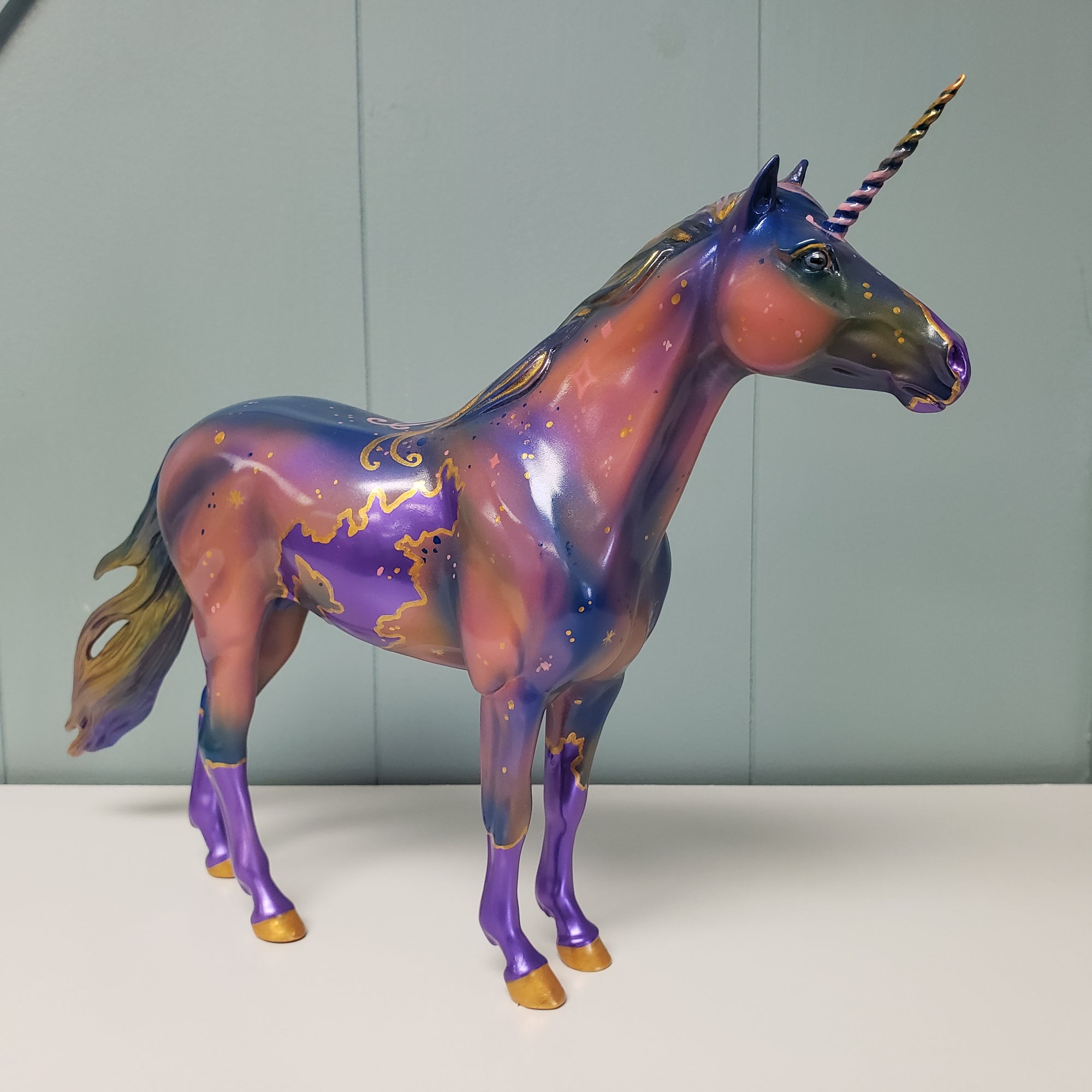 Euphoric OOAK Purple Decorator Unicorn Mustang By Kristen Cermele SAMPLE &amp; OOAK SALE MARCH 2024 SS324