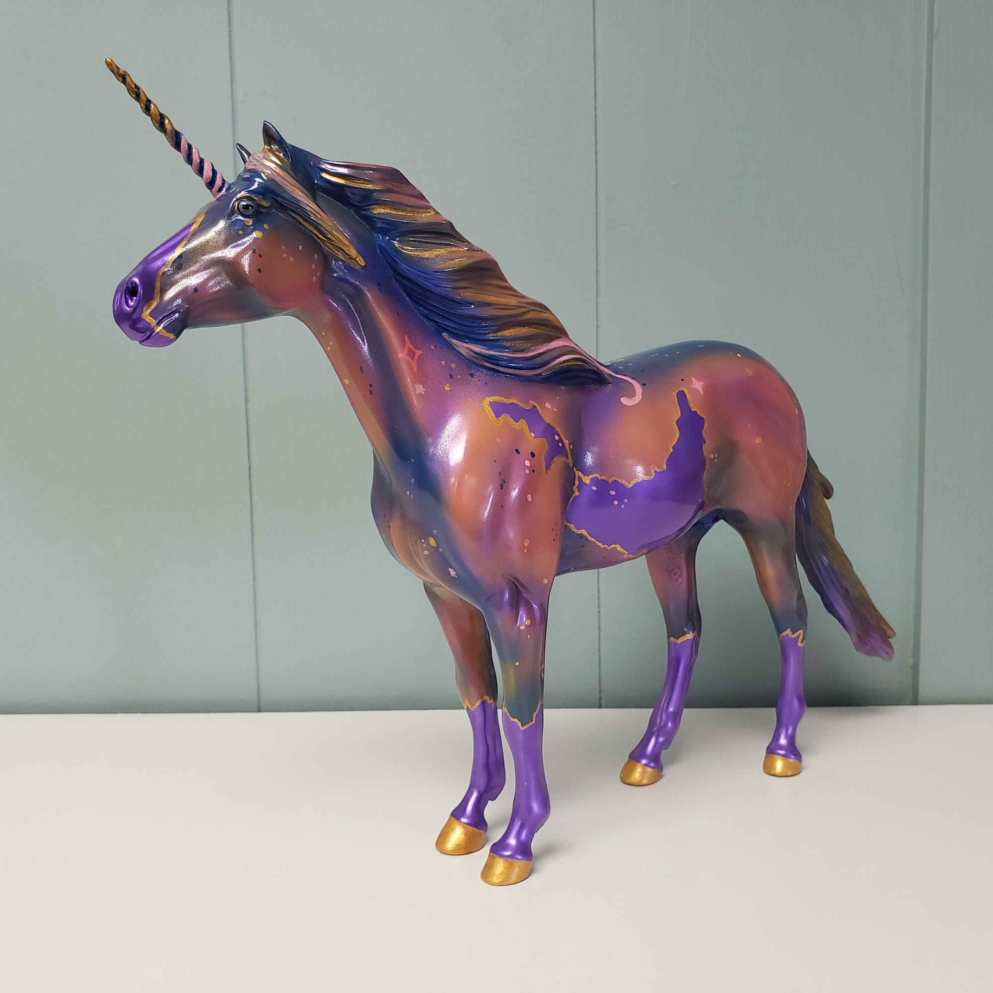 Euphoric OOAK Purple Decorator Unicorn Mustang By Kristen Cermele SAMPLE &amp; OOAK SALE MARCH 2024 SS324