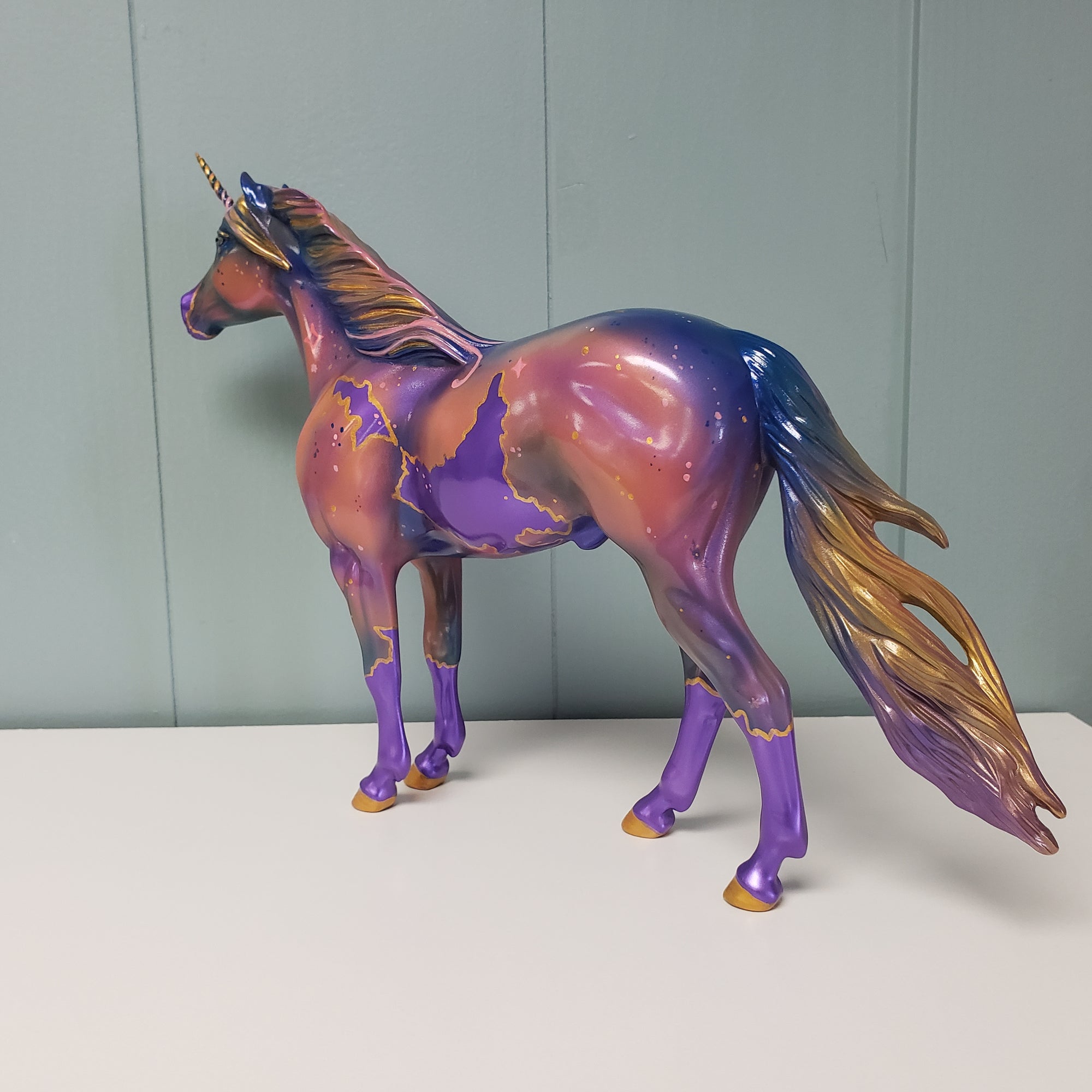 Euphoric OOAK Purple Decorator Unicorn Mustang By Kristen Cermele SAMPLE &amp; OOAK SALE MARCH 2024 SS324