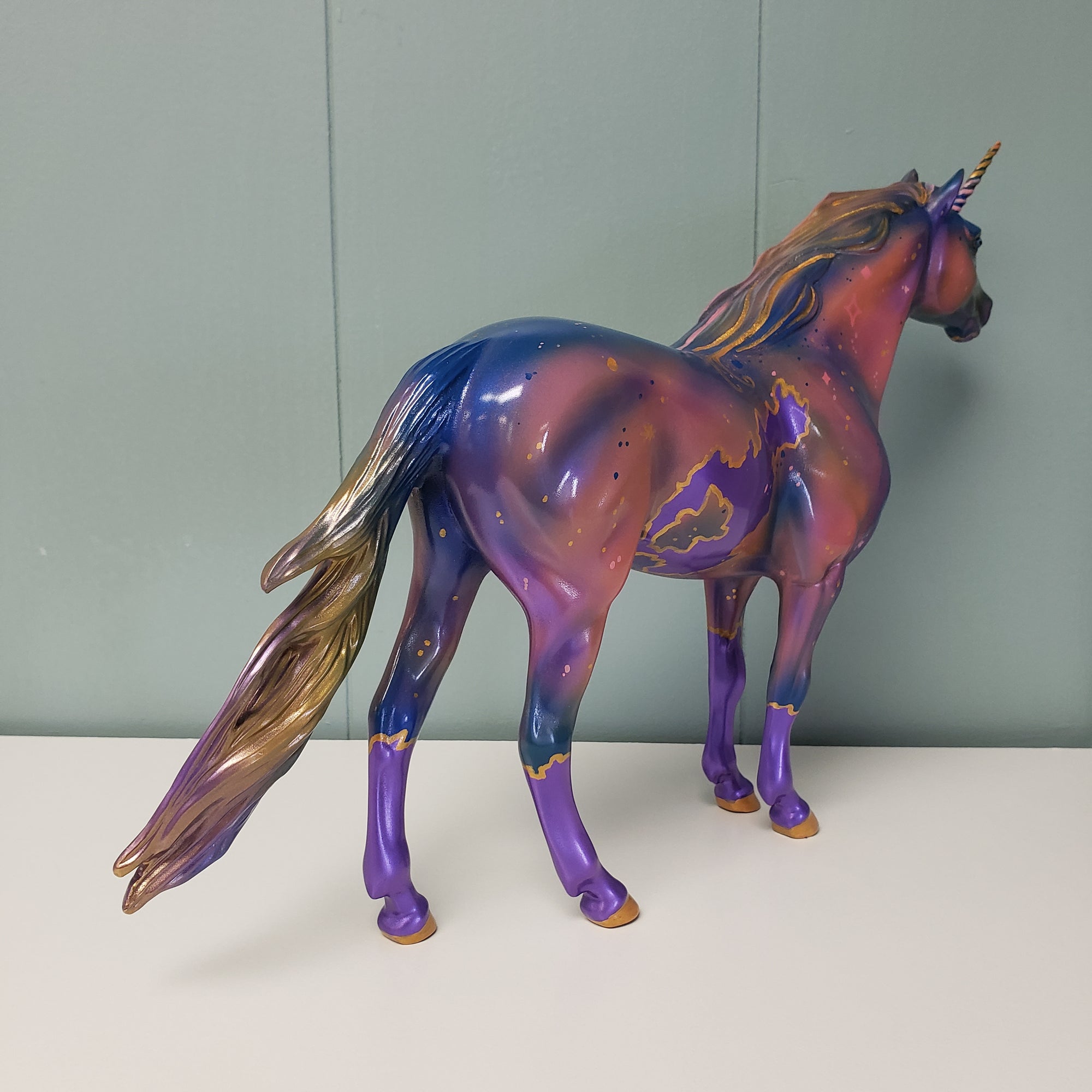 Euphoric OOAK Purple Decorator Unicorn Mustang By Kristen Cermele SAMPLE &amp; OOAK SALE MARCH 2024 SS324