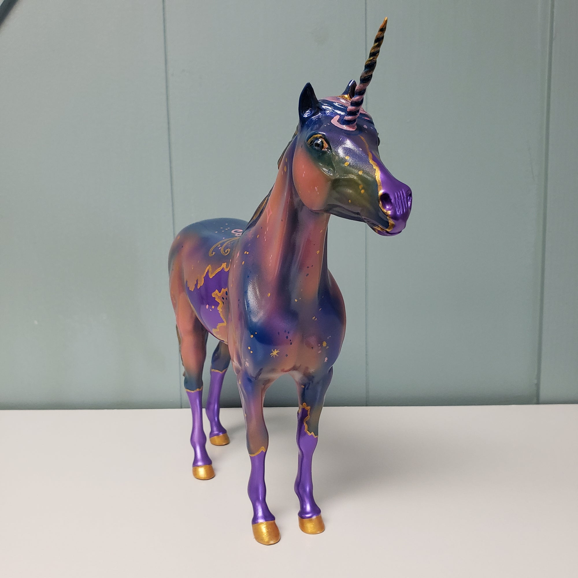 Euphoric OOAK Purple Decorator Unicorn Mustang By Kristen Cermele SAMPLE &amp; OOAK SALE MARCH 2024 SS324
