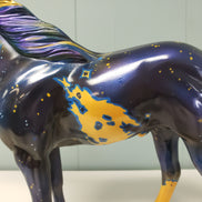 Azure OOAK Dark Blue and Gold Decorator Unicorn Mustang By Kristen Cermele SAMPLE & OOAK SALE MARCH 2024 SS324
