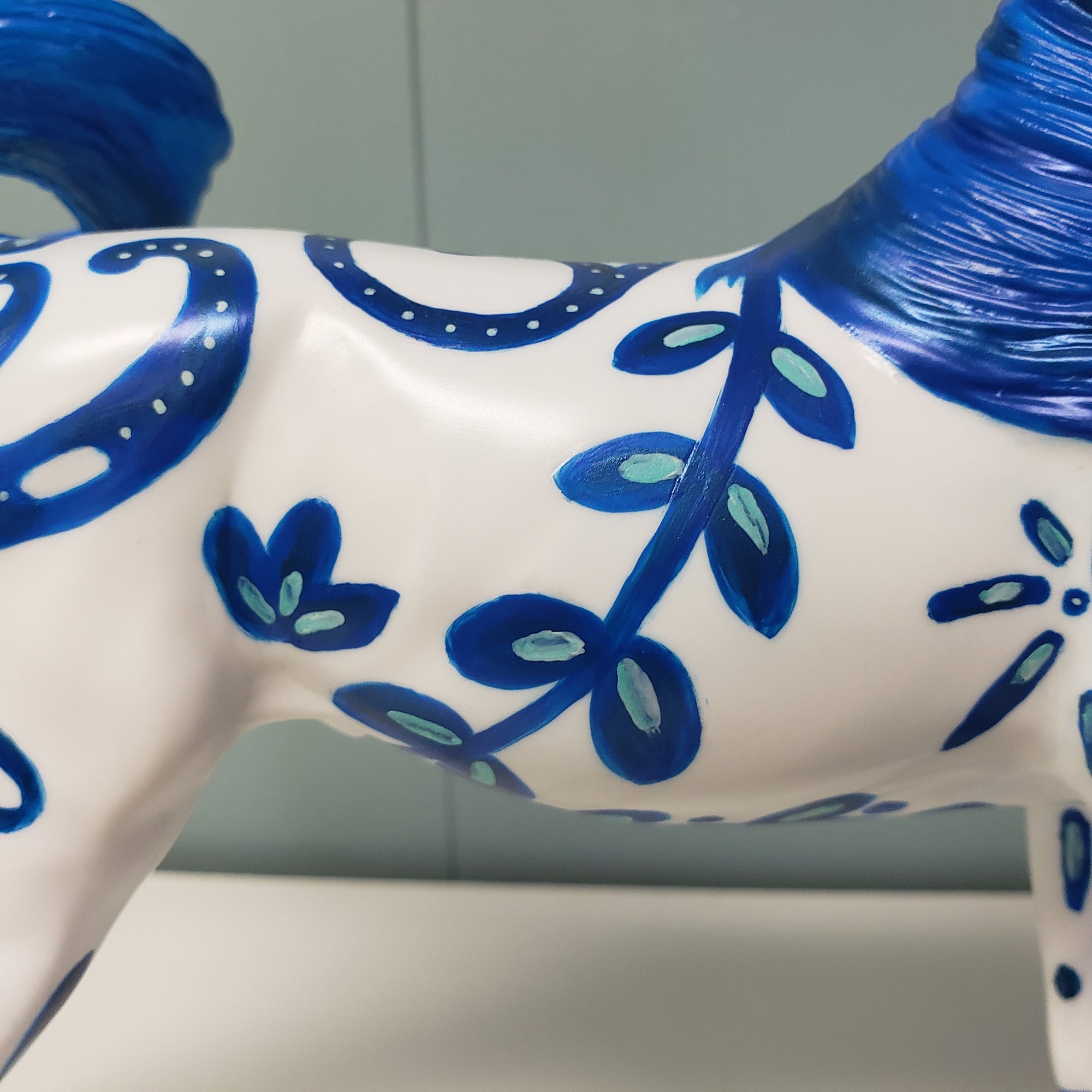 Delfi OOAK Blue Deco Custom Arabian By Kristen Cermele SAMPLE &amp; OOAK SALE MARCH 2024 SS324